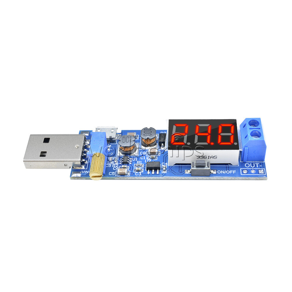 DC-DC 5V to 1.2V-24V USB Step Up Down Adjustable Converter Power Supply Module