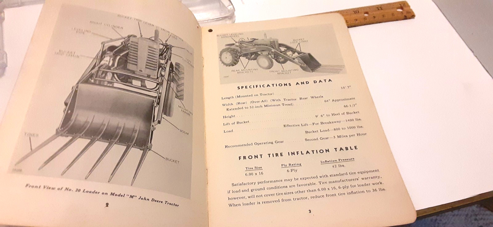 John Deere Operator’s Manual OM-C24-451 – HYDRAULIC LOADER No. 30 For M JD.
