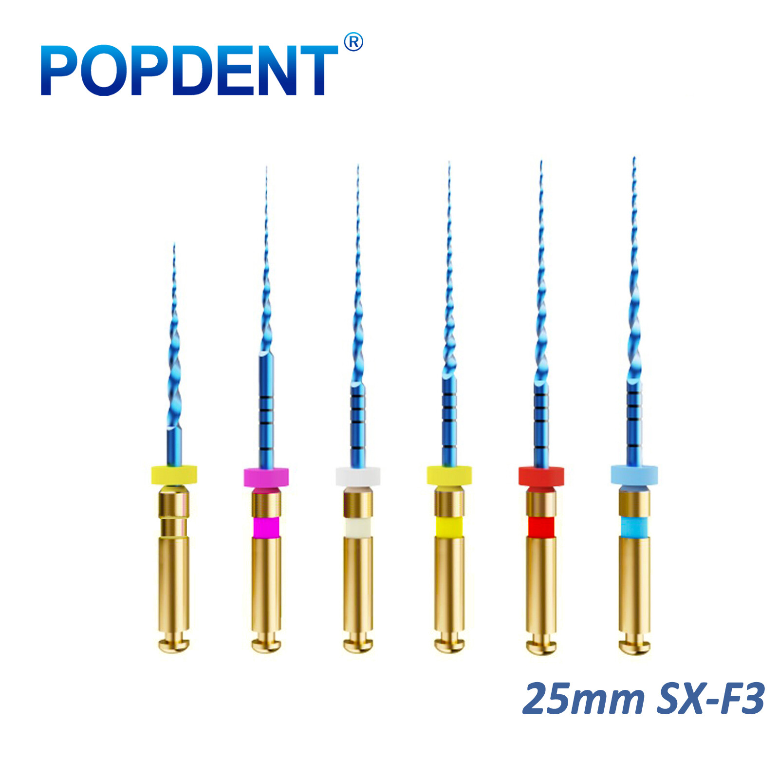 Dental Endodontic Rotary Endo Root Canal File X-Pro Blue /Gold Taper Rotary File