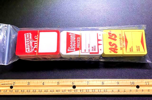 HOT! PACK OF 225 ⭐ CLEARANCE /AS IS/ DISCOUNT ⭐ RETAIL STORE CLOTHING PRICE TAGS
