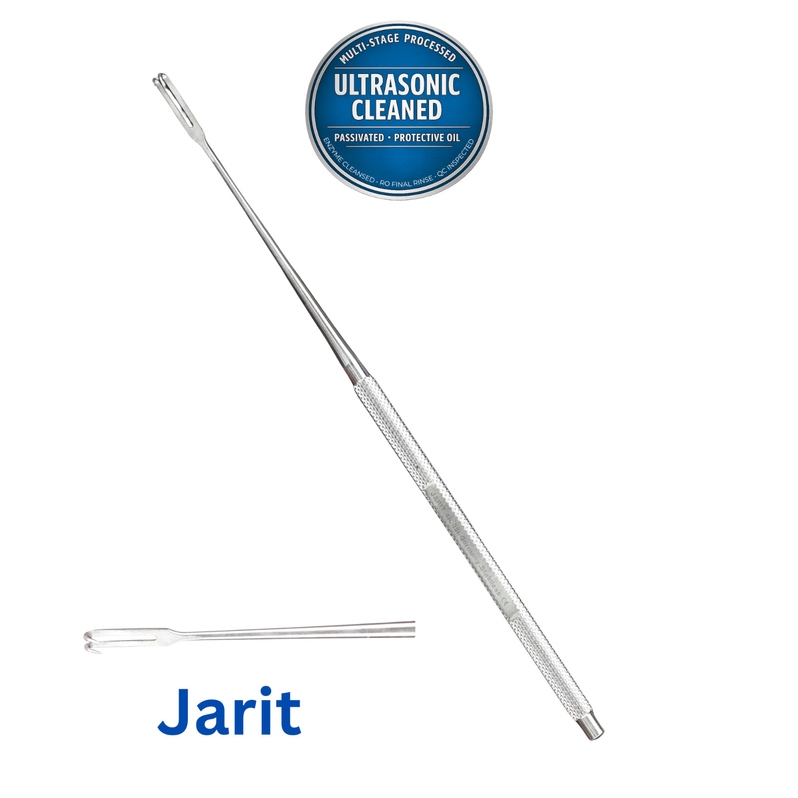 Jarit 410-151 Joseph Skin Hook, Curved, 2-Prong, 160 mm