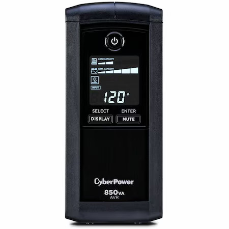 Cyberpower Cp850avrlcd Ups System, Line Interactive, Out: 120 V Ac In: 120 V Ac