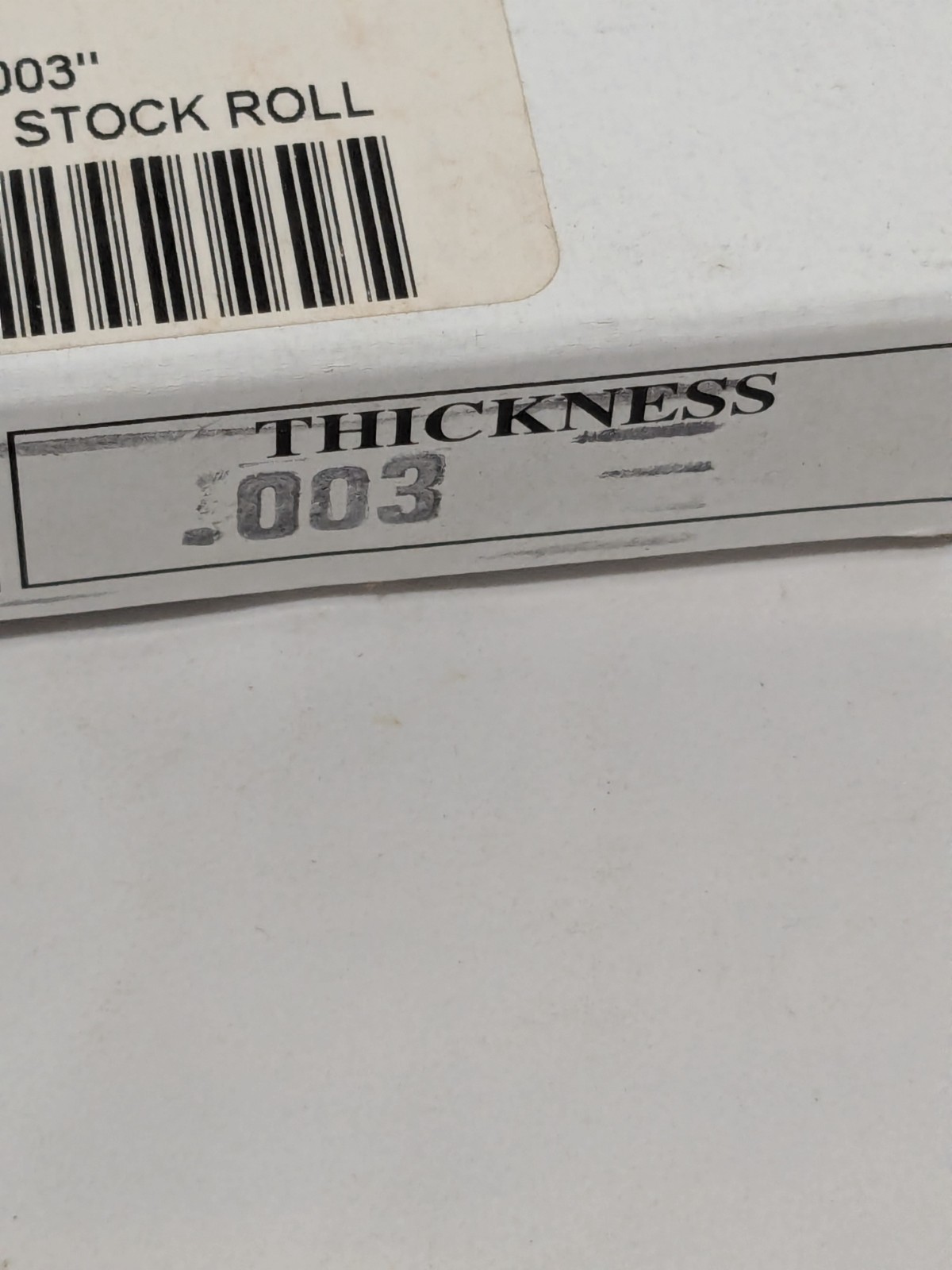 SPI Feeler Stock Roll: 0.003″ Thick, 1/2″ Wide, 25′ Long 91-420-0