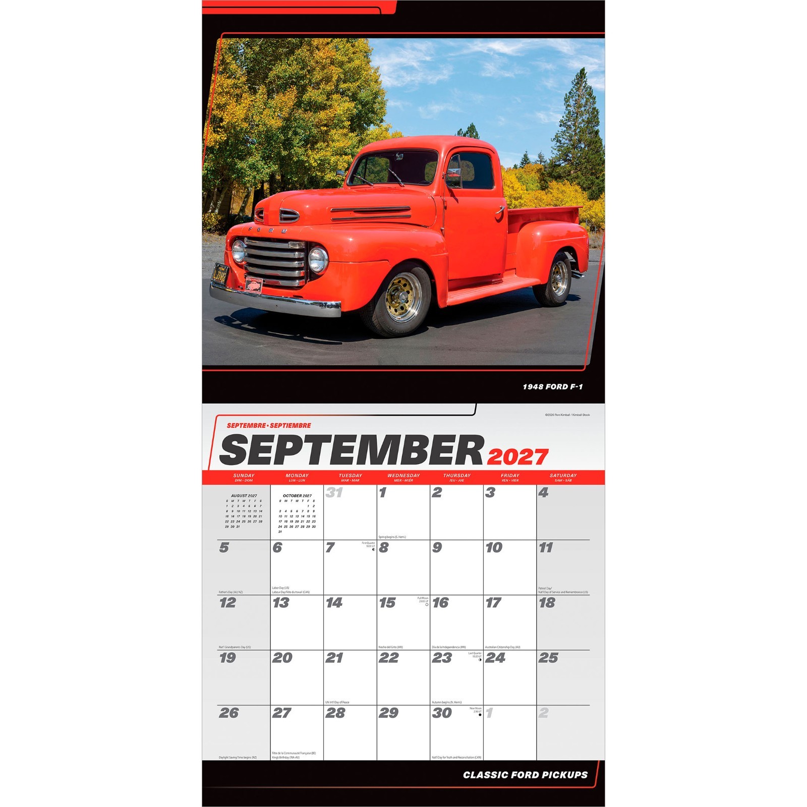 Classic Ford Pickups OFFICIAL | 2027 12×24″ (Hanging) Wall Calendar