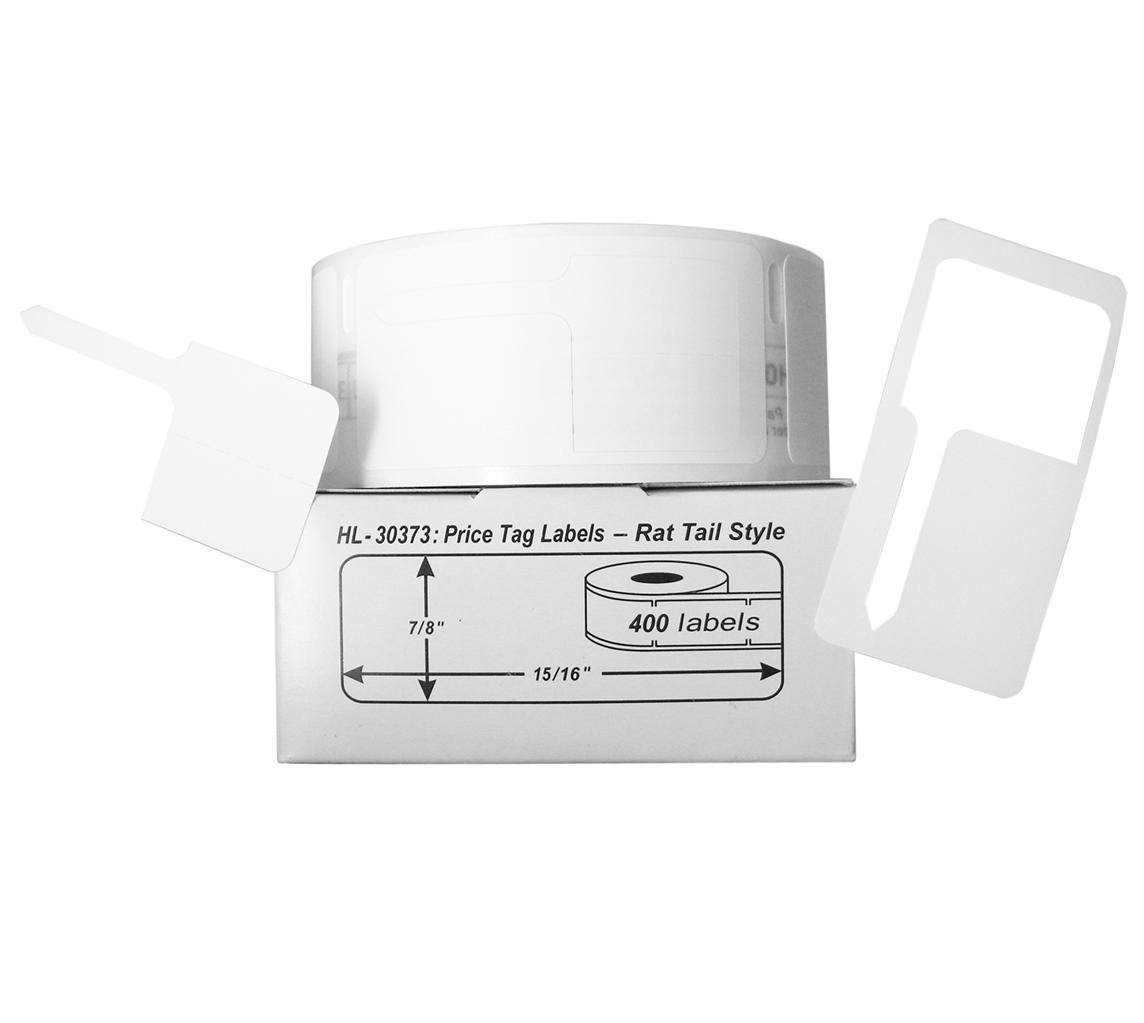 DYMO Compatible LW 30373 Pricetag Labels (Rat Tail Style) – (1) Roll of 400