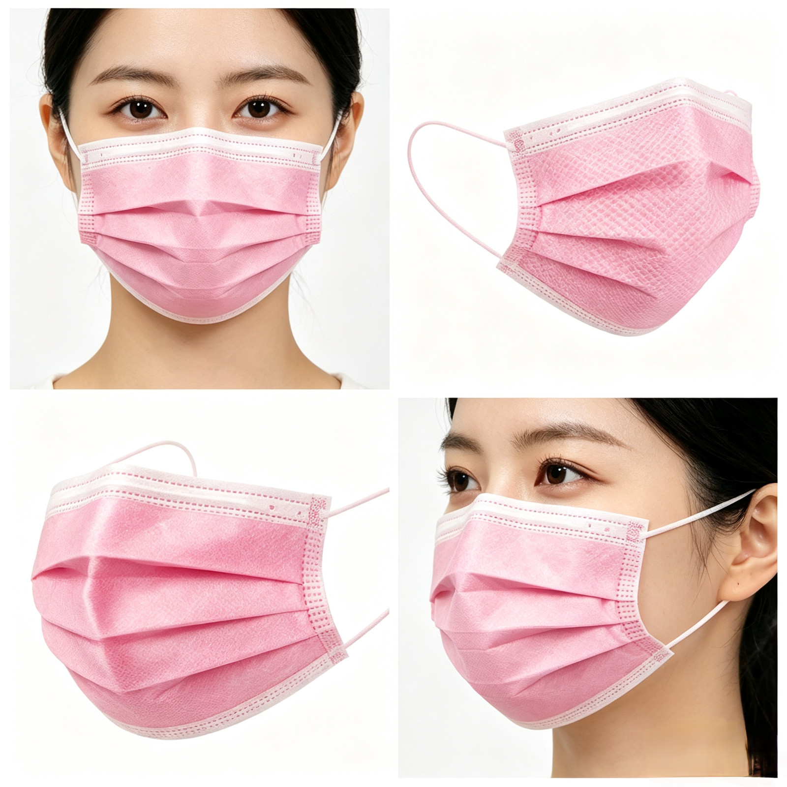 50/100 PCS Disposable Face Mask Non Medical 3-Ply Earloop Dust Cover
