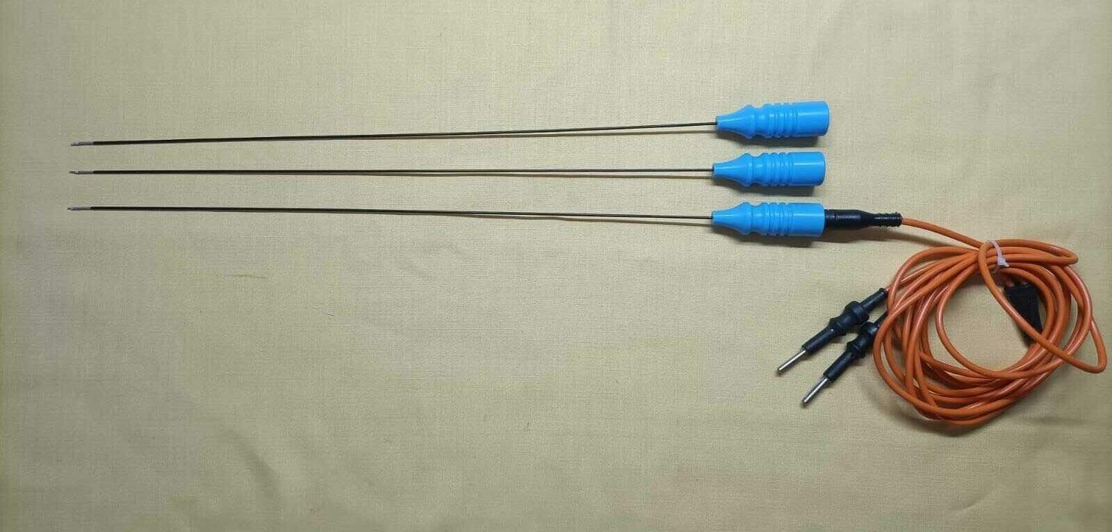 3pc Hysteroscopy Bipolar Spatula 5FR 40cm & Cable Reusable Surgical Instruments