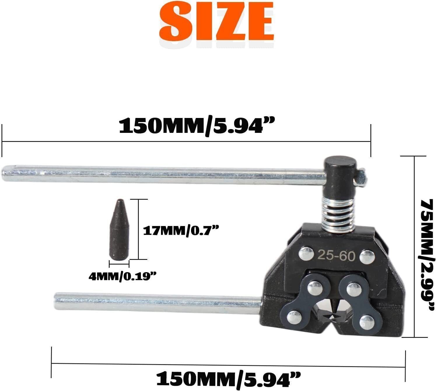 25-60 Chain Detacher Breaker Roller Chain Tools Kits for Motorcycle Go-Kart ATV