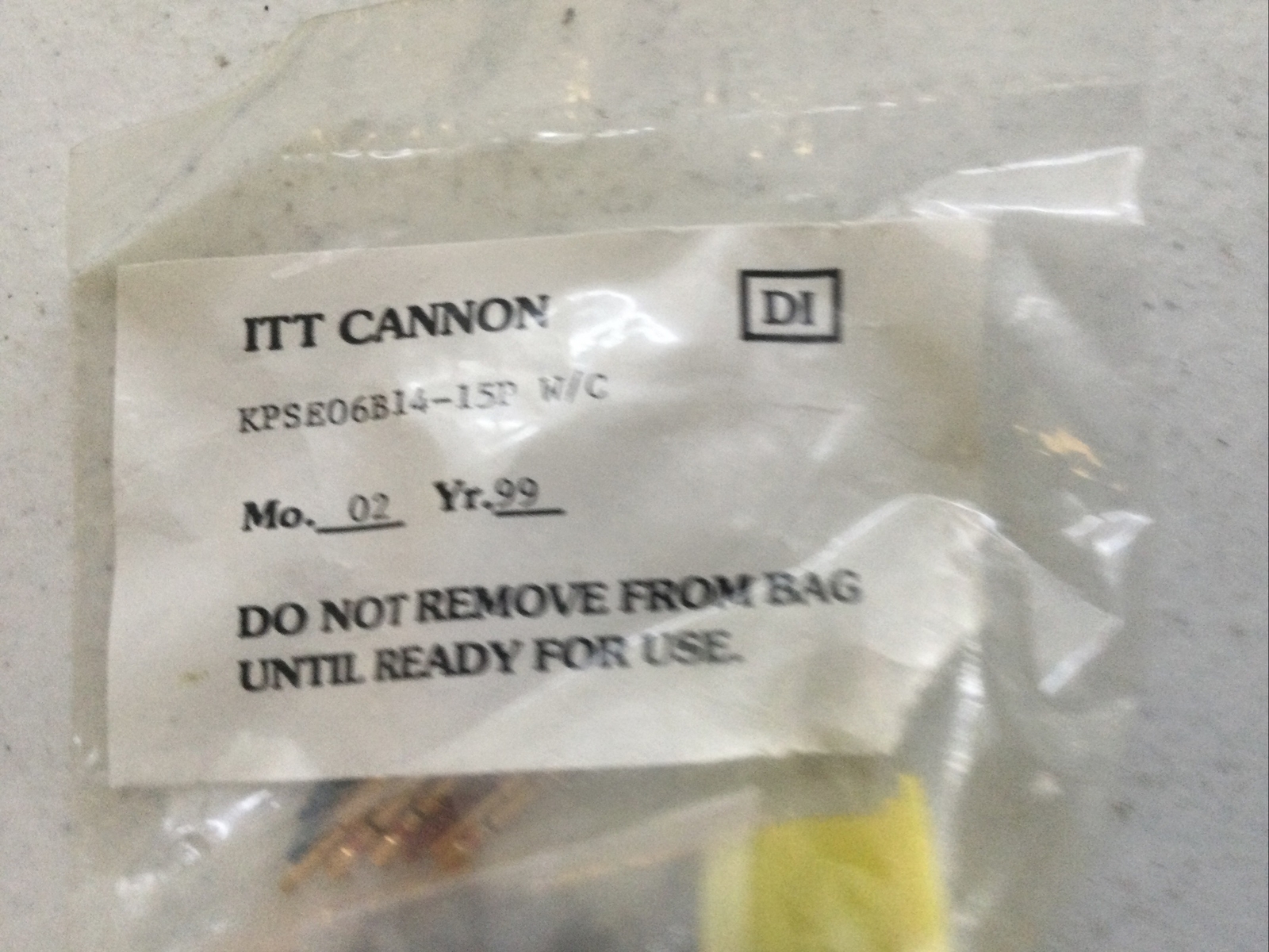 NEW ITT CANNON KPSE06B14-15P W/C CIRCULAR CONNECTOR, FREE SHIPPING