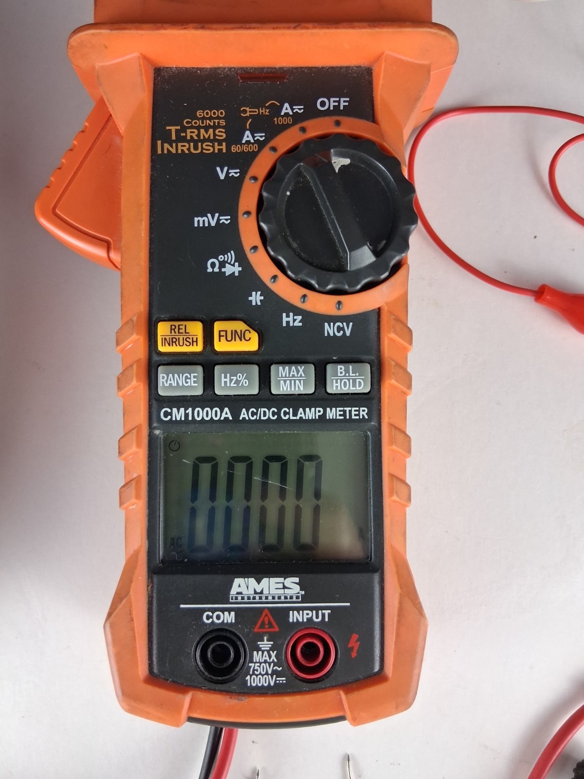 Ames AC /DC Digital Clamp Meter Cat lll 1000 v CM1000A Screen does light up