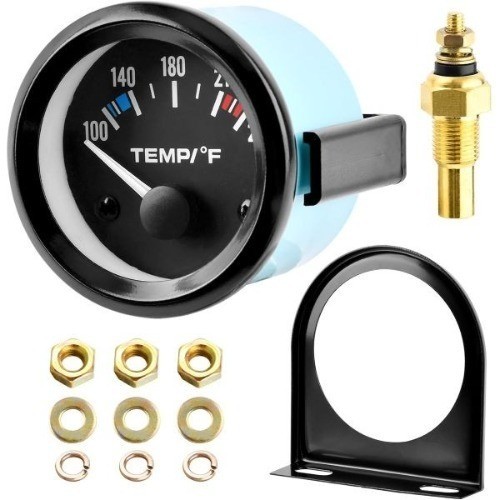 2″» 52mm Water Temp Gauge, 100-250℉ Water Temp Thermometer Meter Kit Car Access