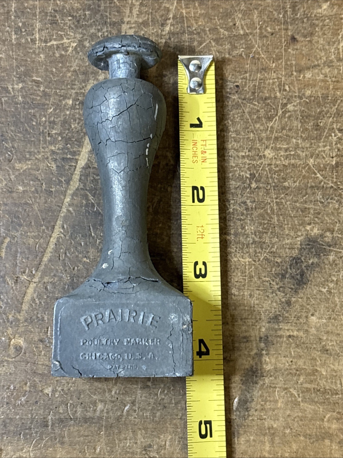 Antique Vintage Prairie Farmer Poultry Marker Chicago USA Advertising Hallmark