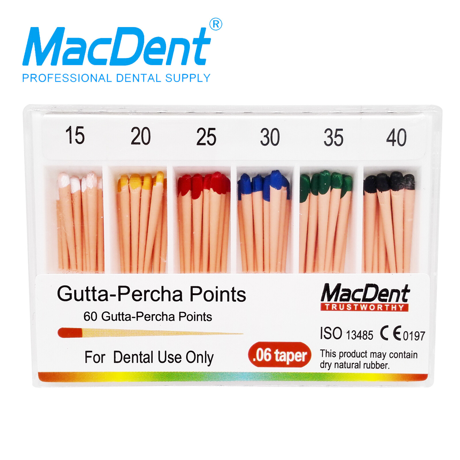 MacDent Dental Gutta Percha Points Absorbent Paper Points Endodontic Root Canal