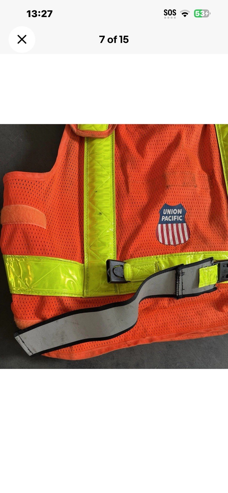 Authentic Union Pacific Railroad Safety Vest | ORR Safety | Distressed / AS-IS