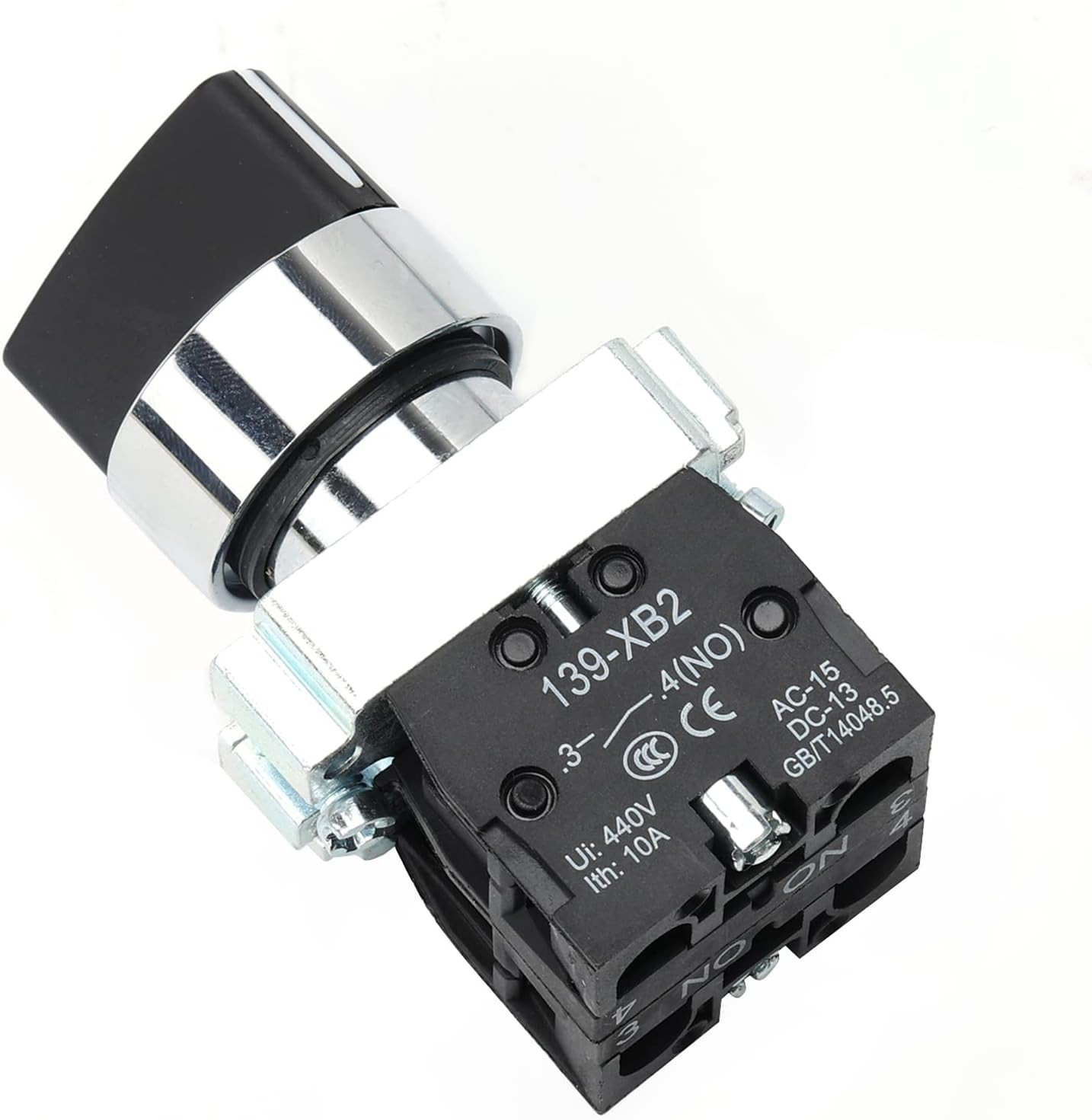 22Mm Selector Switch 3 Position Maintained 2NO Latching Rotary Selector Switch