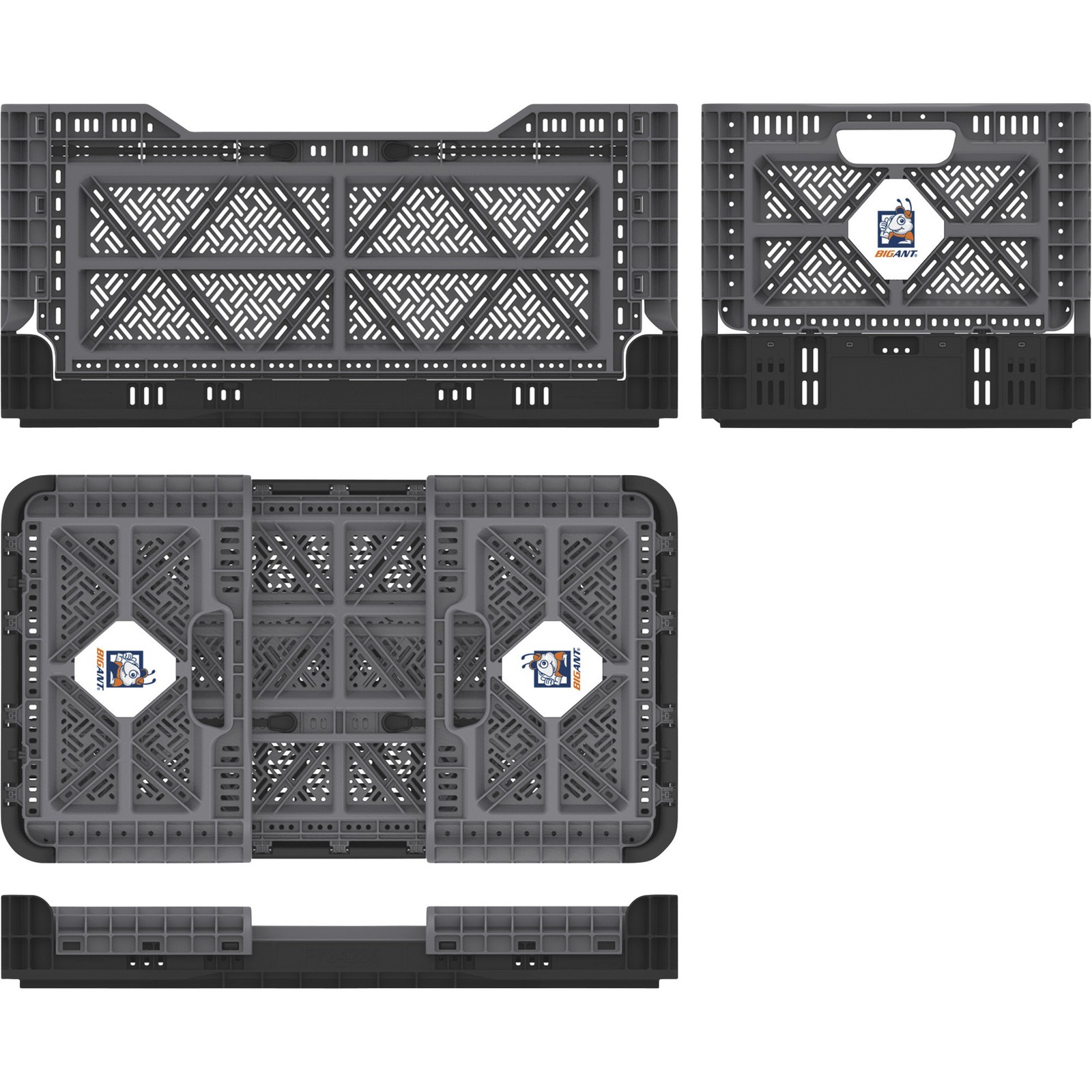 BIG ANT Collapsible Smart Crate, 23.8-Gallon, 265-Lb. Capacity, 16 9/16in.L x