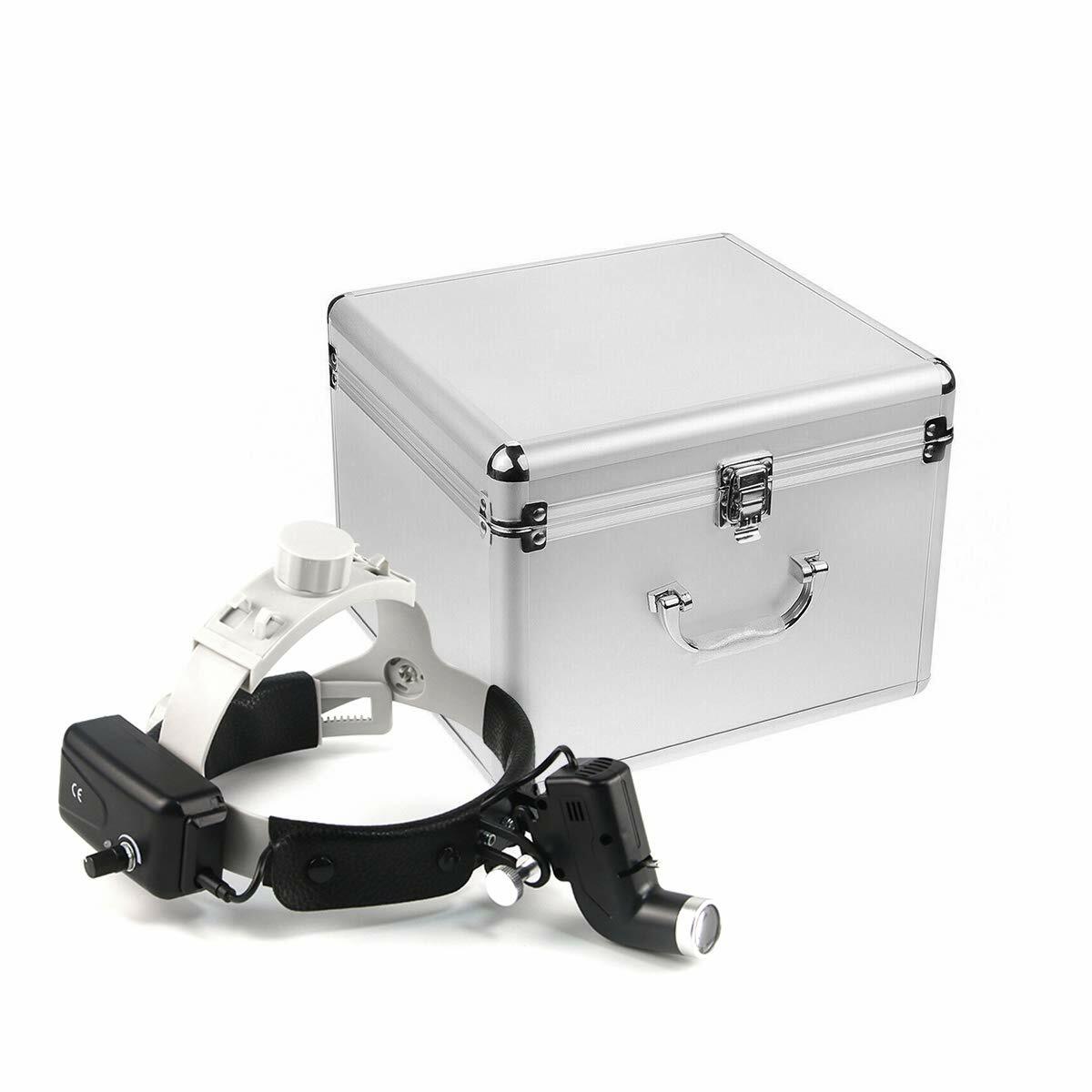5W Dental Surgical LED Head Light ENT Specific Black with Aluminum Box US STOCK