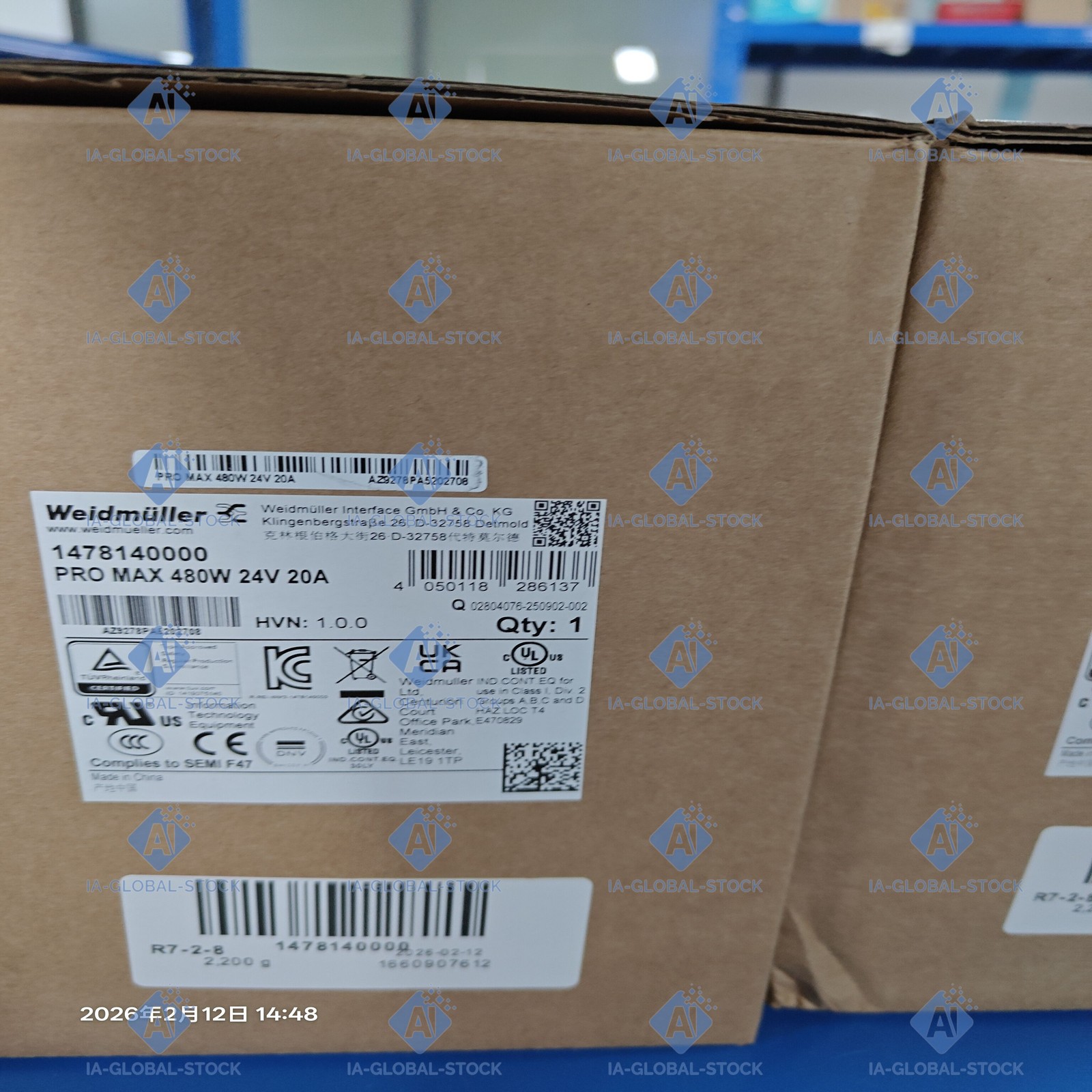 1PC NEW Weidmuller 1478140000 Real US STOCK