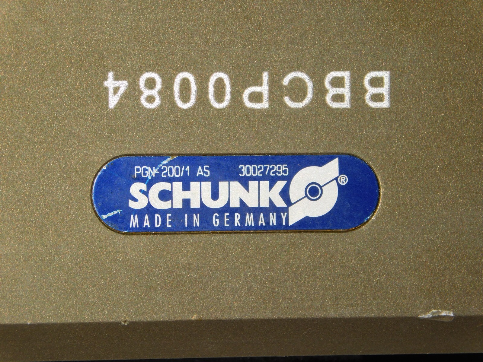 Schunk PGN-200/1 AS 30027295 Pneumatic 2 Finger Parallel Universal Gripper Unit