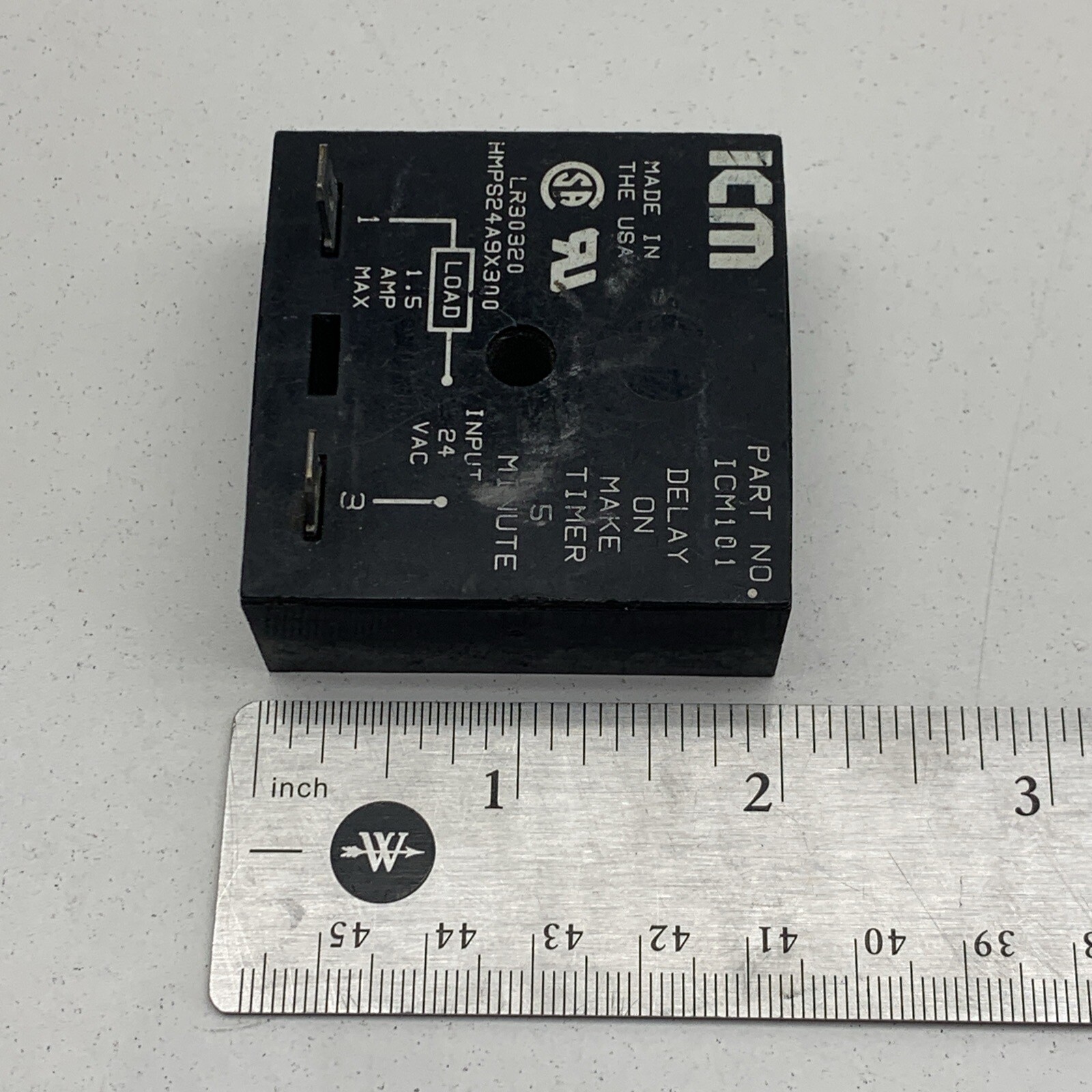 ICM HMPS24A9X300 Thermal Time Delay Relay 24VAC 5-Minutes LR30320 ICM101