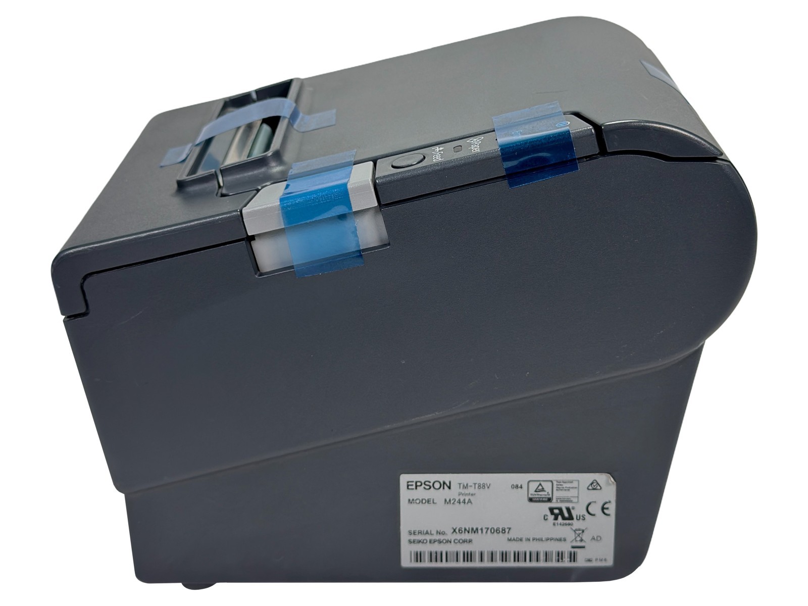 REFURBISHED Epson TM-T88V POS Compact Thermal Receipt Printer USB Serial Square