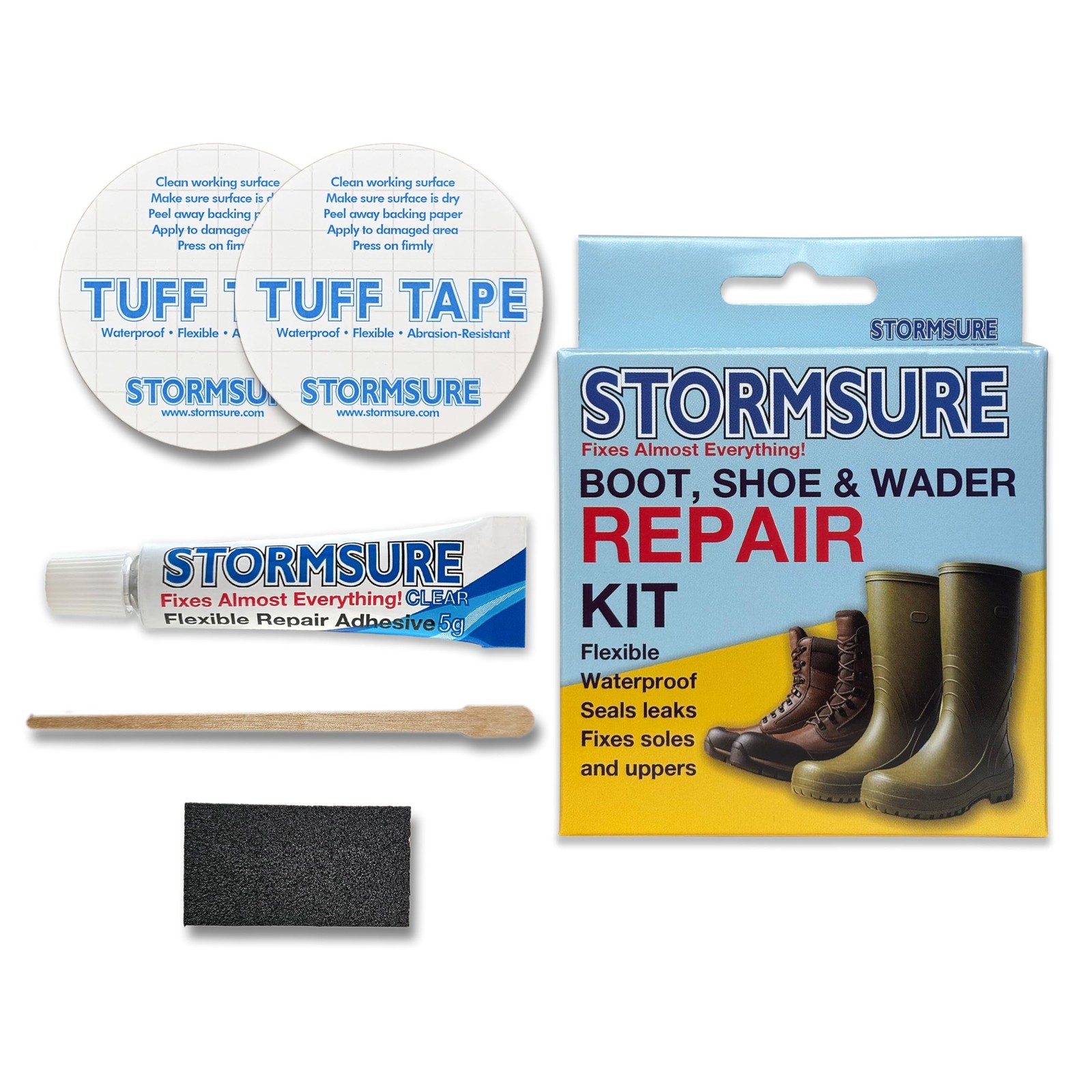 Footwear Repair Kit Boots Shoes Waders Waterproof Durable Adhesive Fix