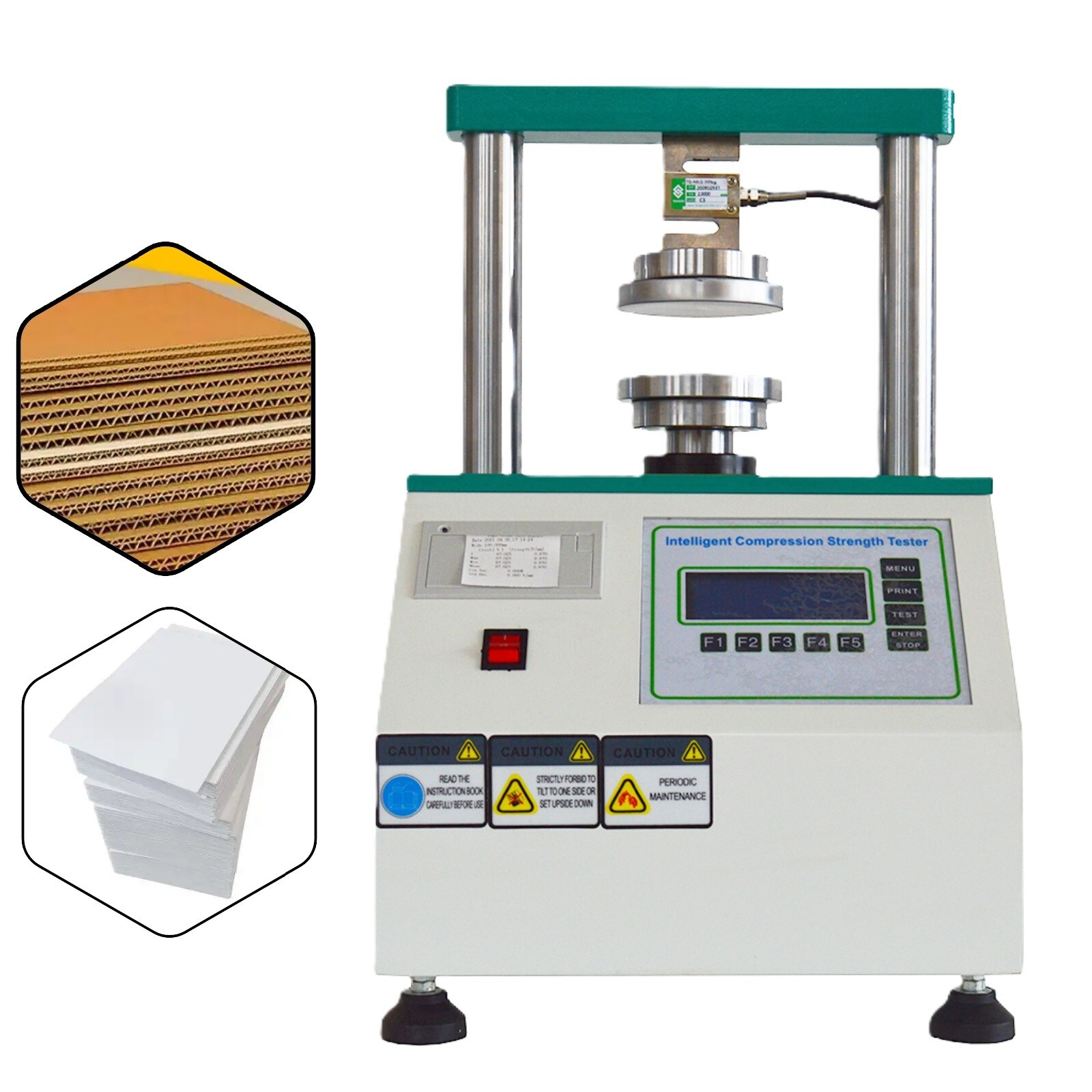 110V 200W Edge Crush Ring Crush Tester Paper Breaking Strength Testing Machine