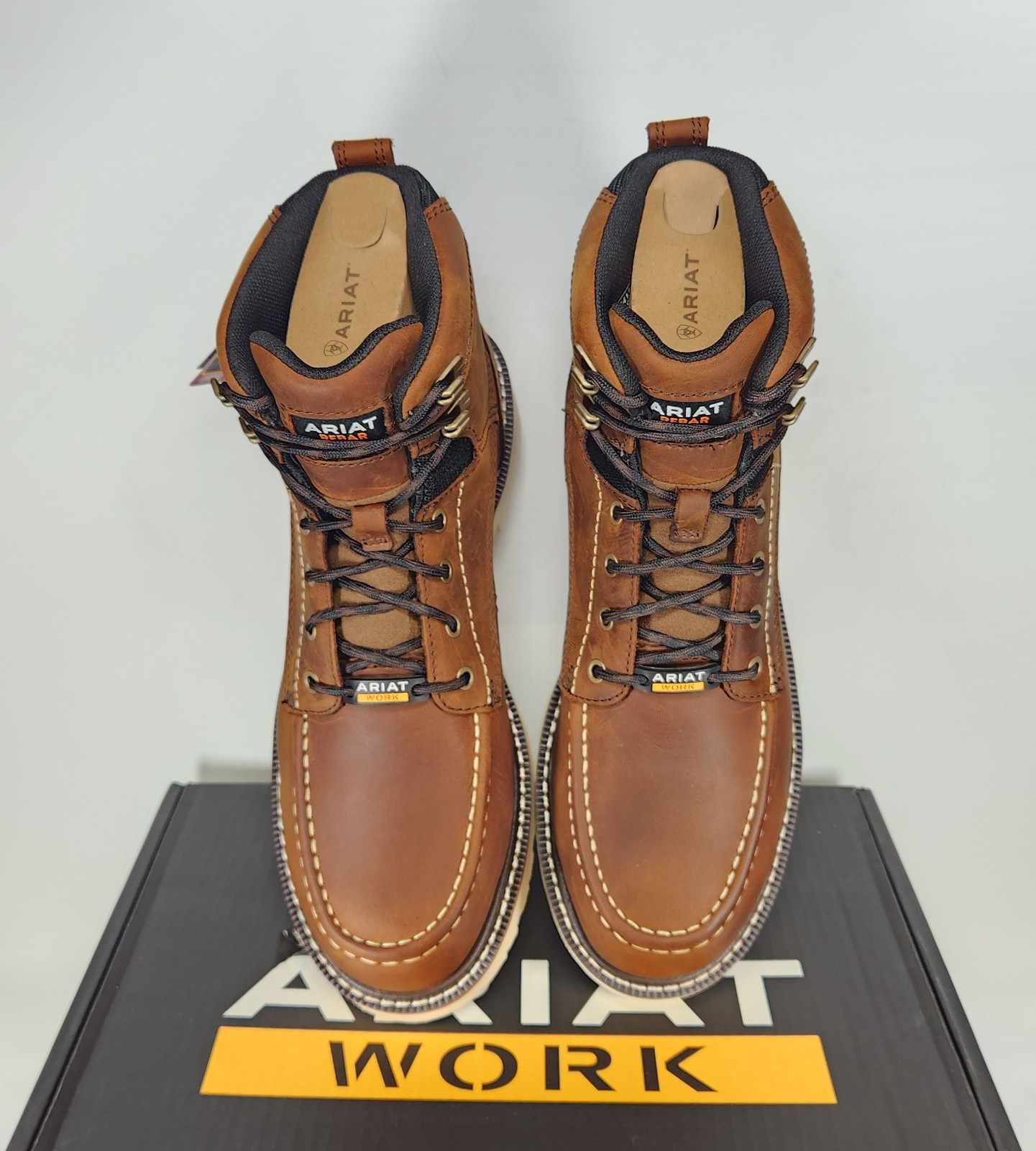 9 MEN – Ariat Rebar Lift 6″ H2O – COMP TOE / WP/ EH – Brown LEATHER- 10046876
