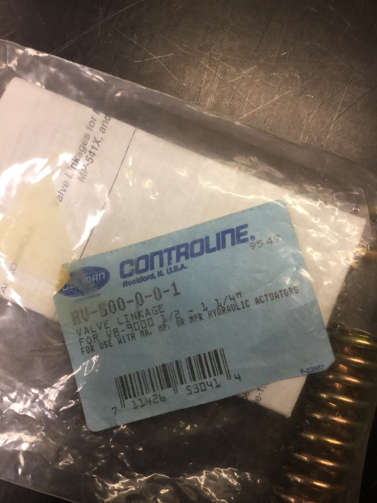 NEW, BARBER COLMAN, CONTROLINE, AV-600-0-0-1, VALVE LINKAGE, (24C-3)