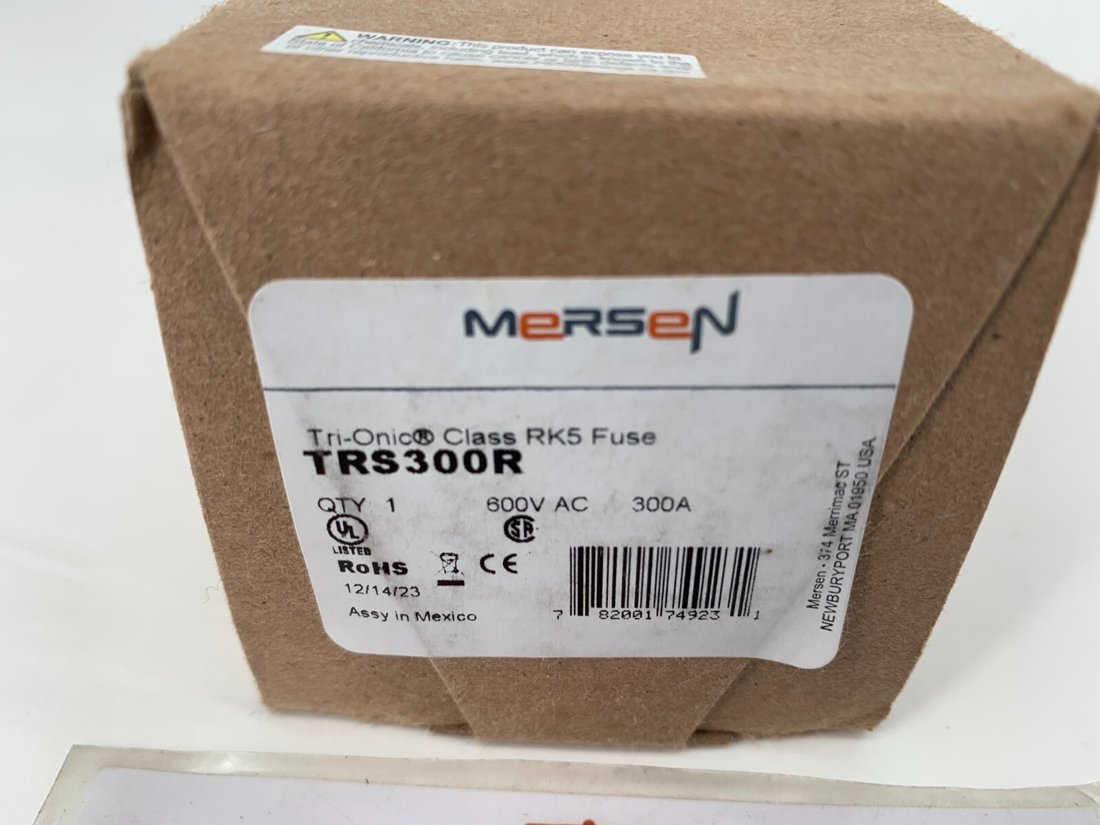 Mersen Ferraz Shawmut TRS300R Tri-Onic 300A 600VAC/DC Time Delay Fuse