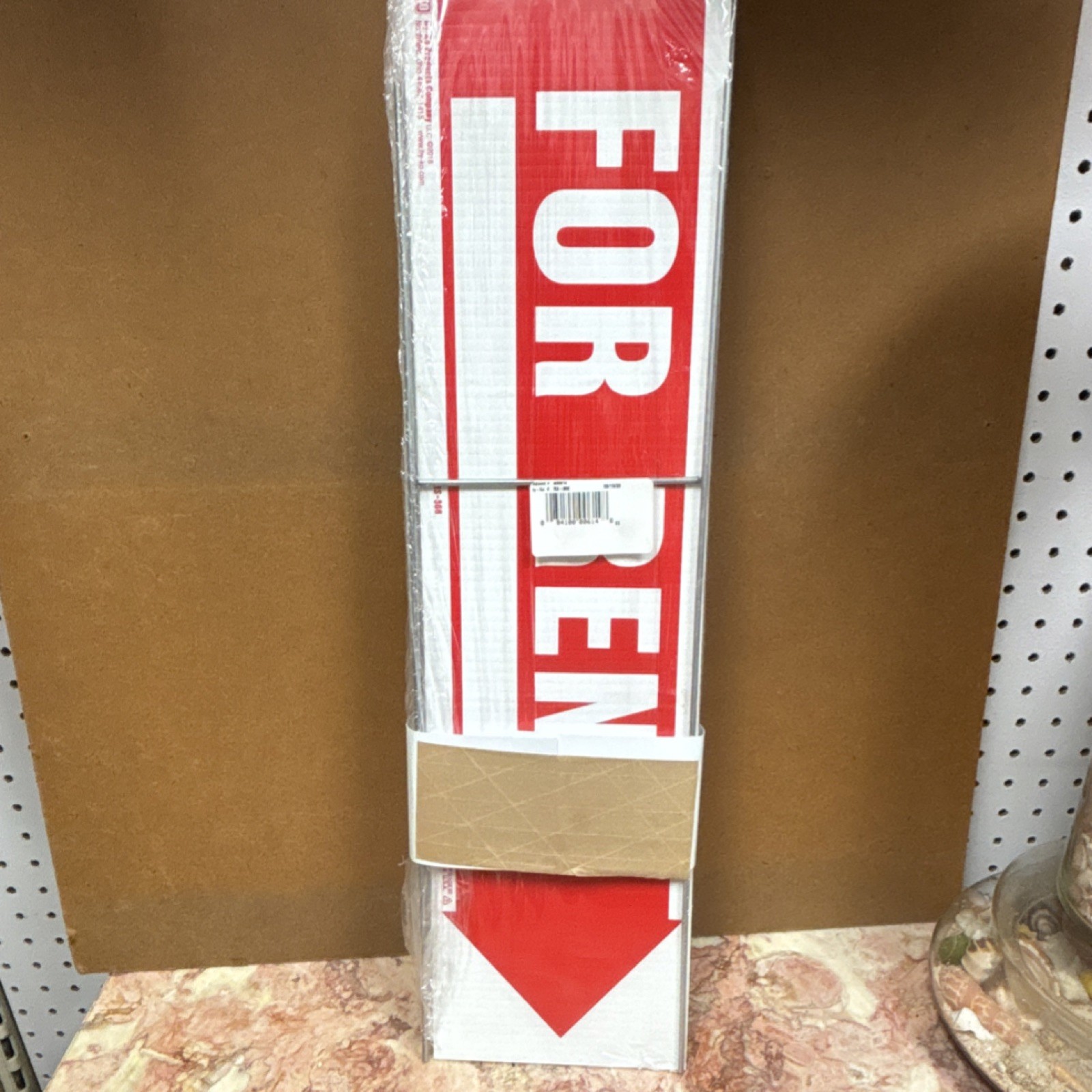 Hy-Ko RS-806 For Rent Yard Sign Red/White Pack of 5 Street Pole Mounted