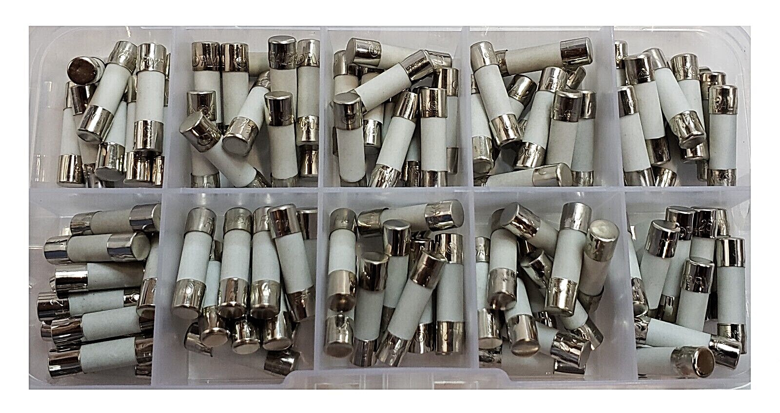 Fast Blow Ceramic Fuse KIT 0.25A 0.5A 1A 2A 3A 5A 8A 10A15A 20A 5x20mm (100x)