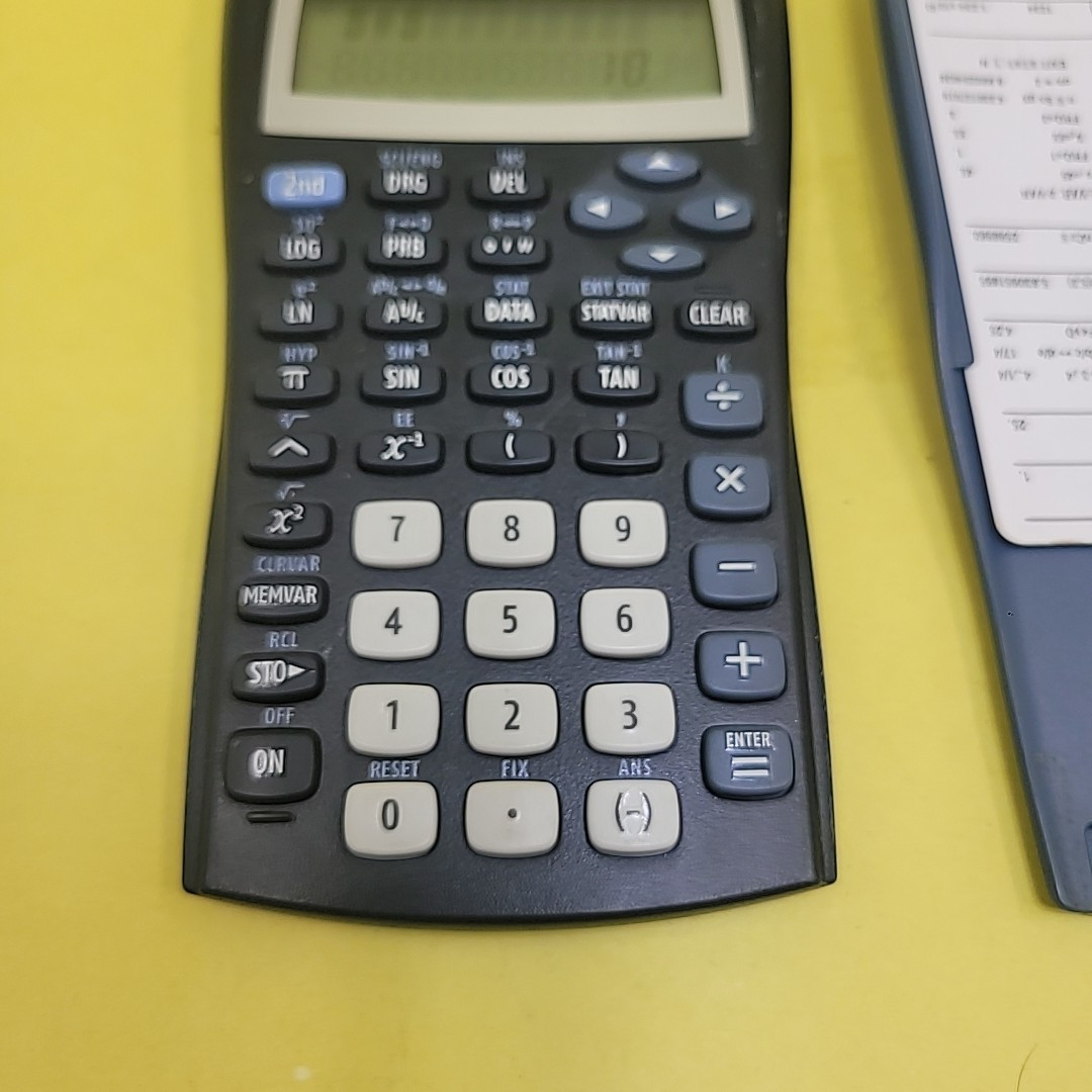 Texas Instruments TI-30X IIS Two-Line Scientific Calculator BLACK W/ BLUE COVER