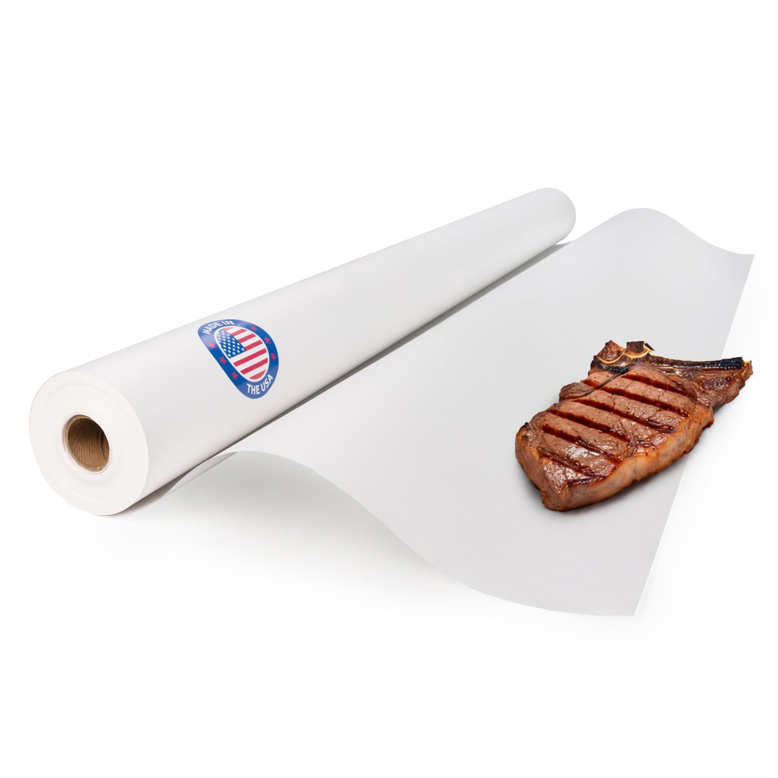 36 Inch x 180 Feet White Butcher Paper Roll Food-Grade Uncoated Smoker BBQ