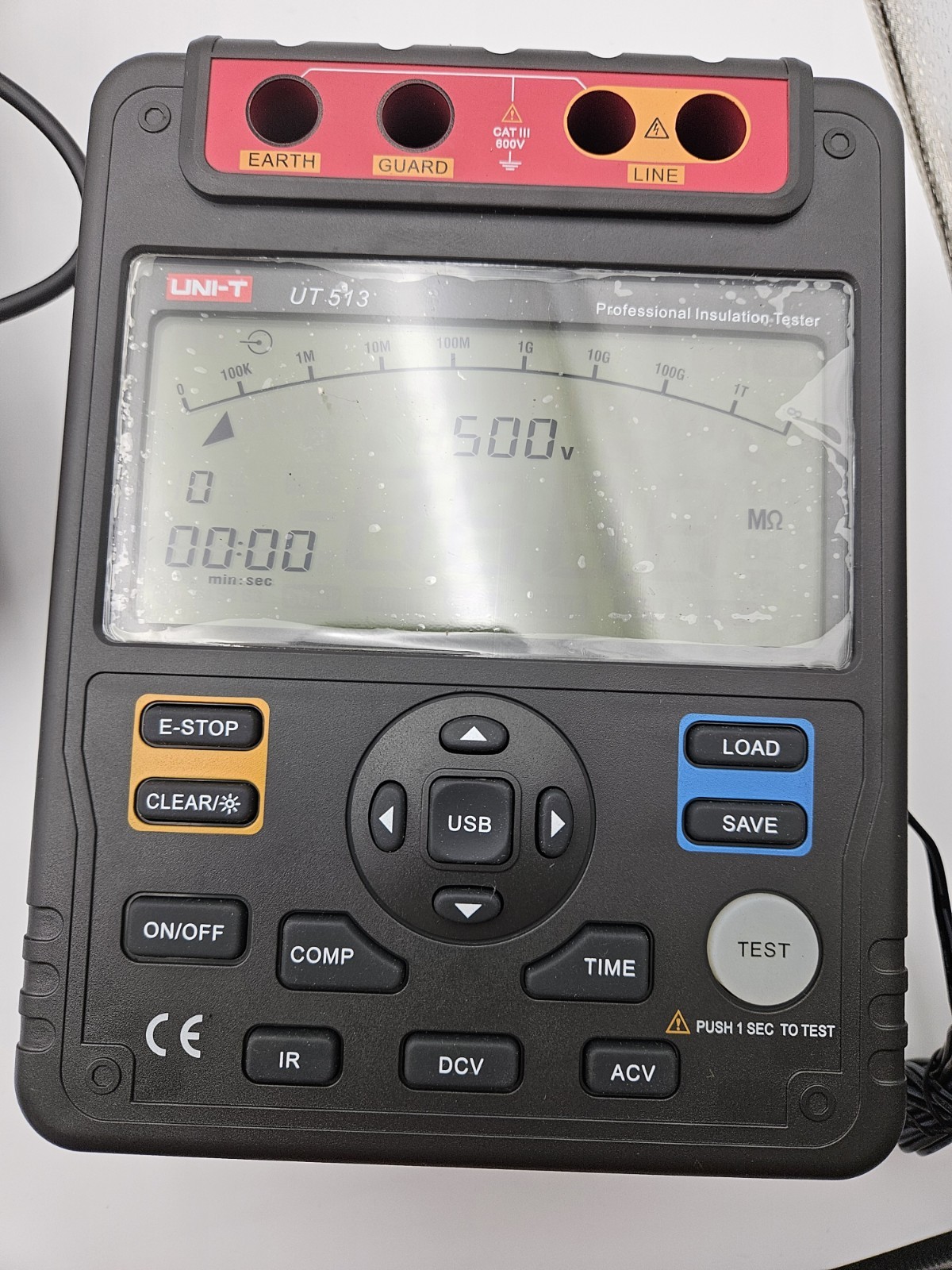 UNI-T UT513 Insulation Resistance Testers Megohmmeter Voltmeter Auto Range