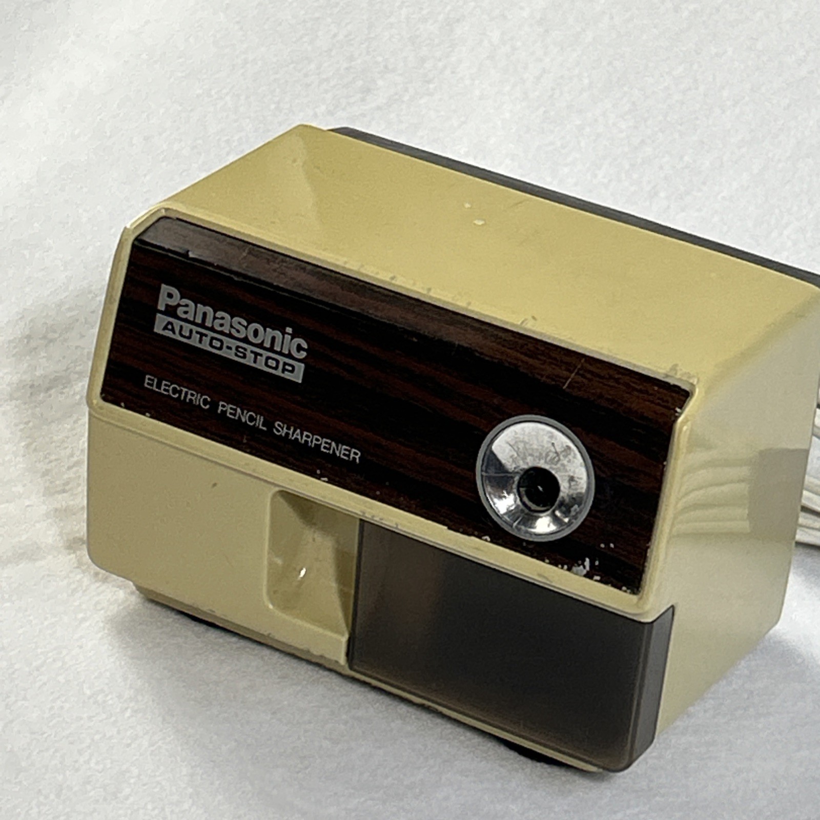 Vintage Panasonic KP-110 Electric Pencil Sharpener Auto-Stop Tested Works