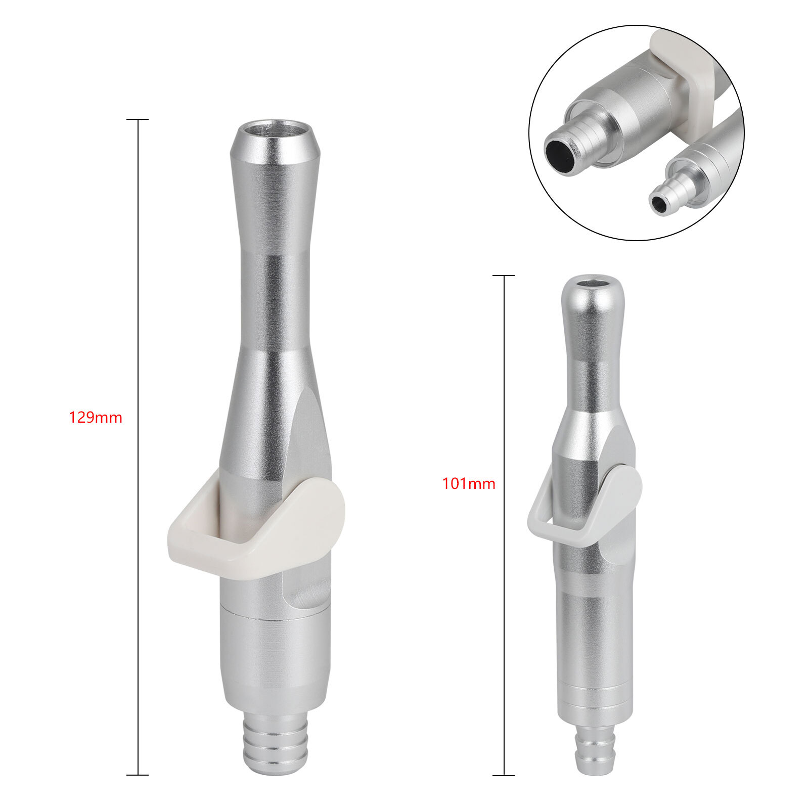 Dental Universal HVE/SE Valves Strong+Weak Suction Handle Saliva Ejector Adaptor