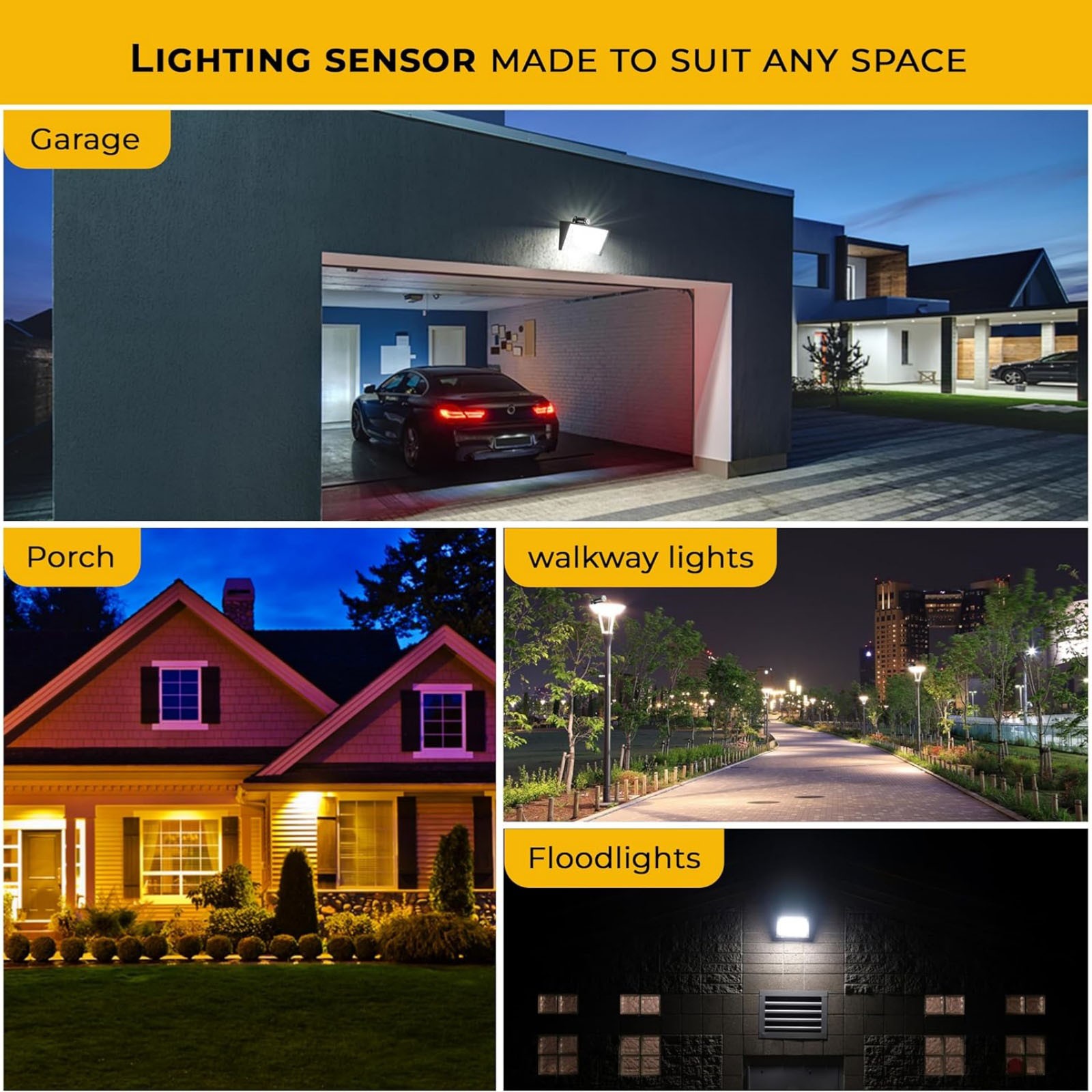 Outdoor Lighting Photocell Sensor Dusk to Dawn Switch 120V 1000W 180° Swivel