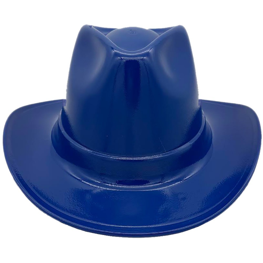 Occunomix Western Cowboy Hard Hat with Ratchet Suspension in Royal Blue