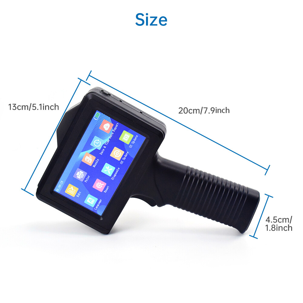 ToAuto Handheld Inkjet Printer Date QR Code Barcode Printing Logo Label 42ml Ink