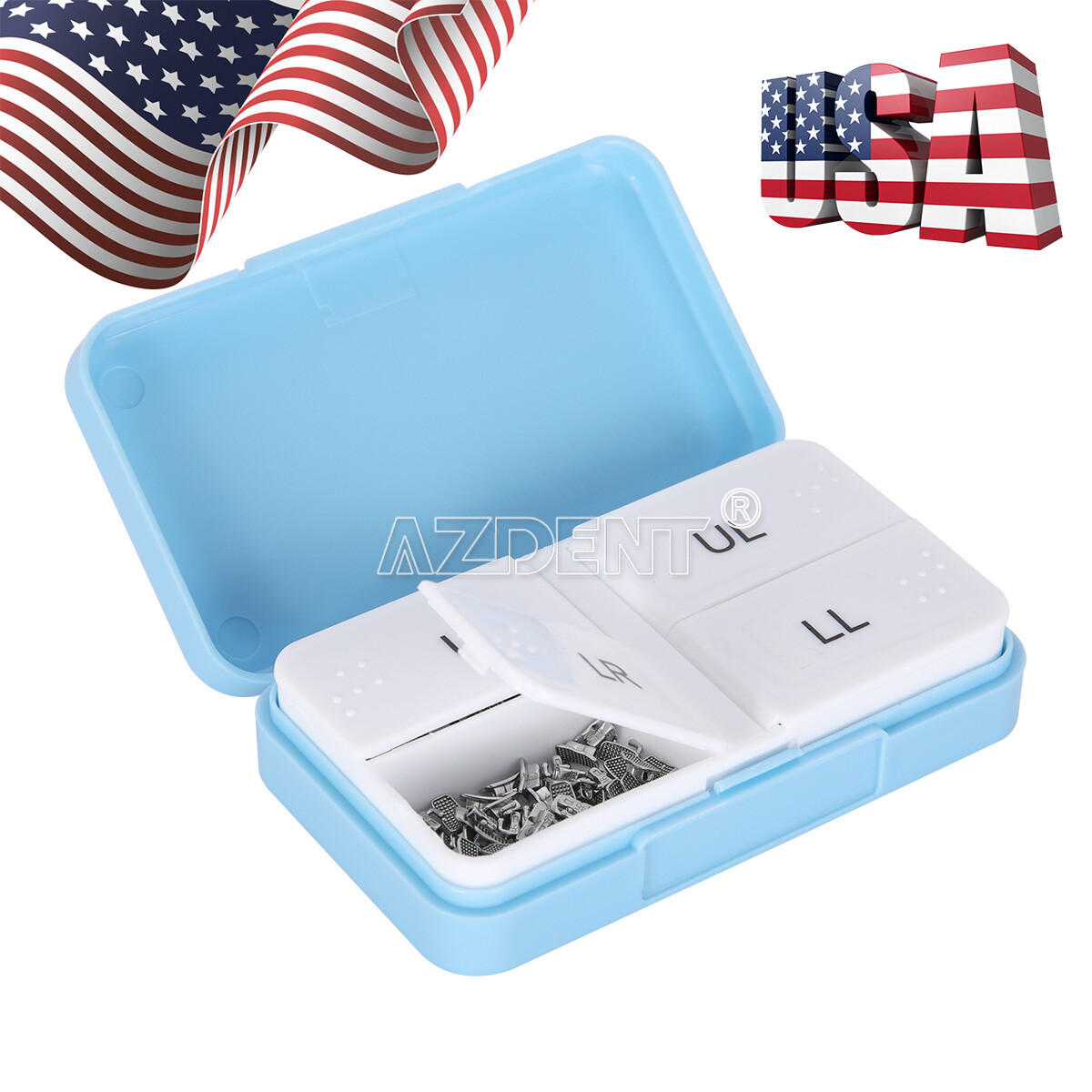 50Sets Dental Orthodontic 1st Molar Buccal Tube Roth/MBT 022 Bondable Tubes USA
