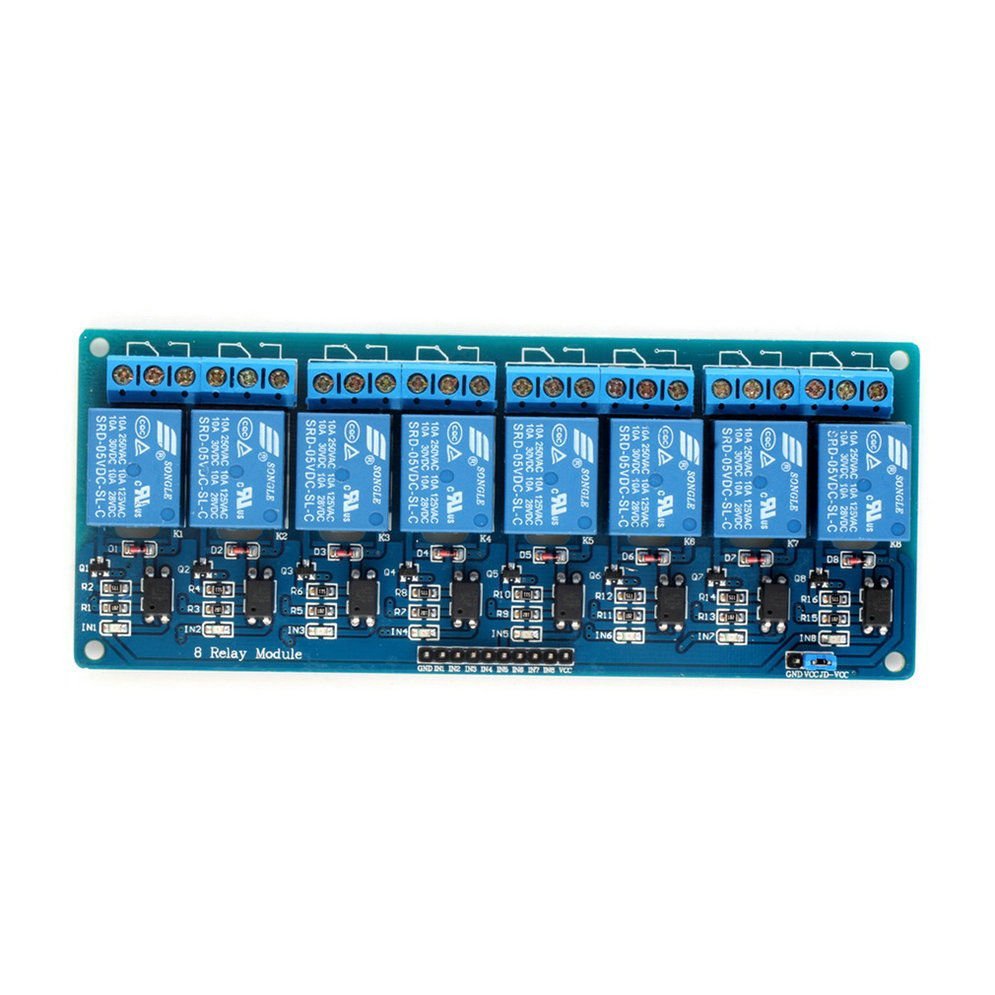 5V Eight 8 Channels Relay Module With Optocoupler for PIC AVR DSP ARM Arduino