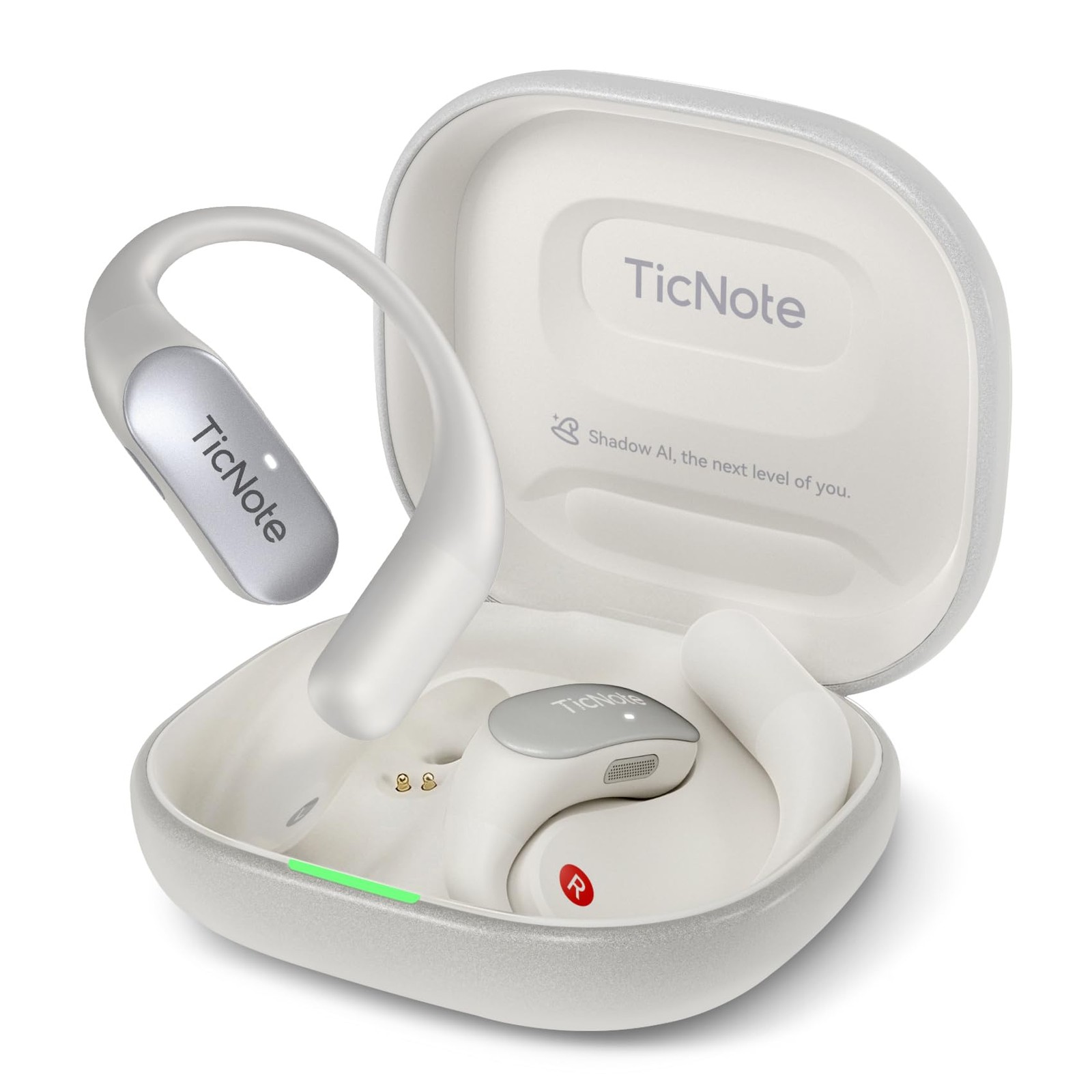 TicNote Pods Wearable AI Voice Recorder with 4G, No Phone Needed, Voice Activ…