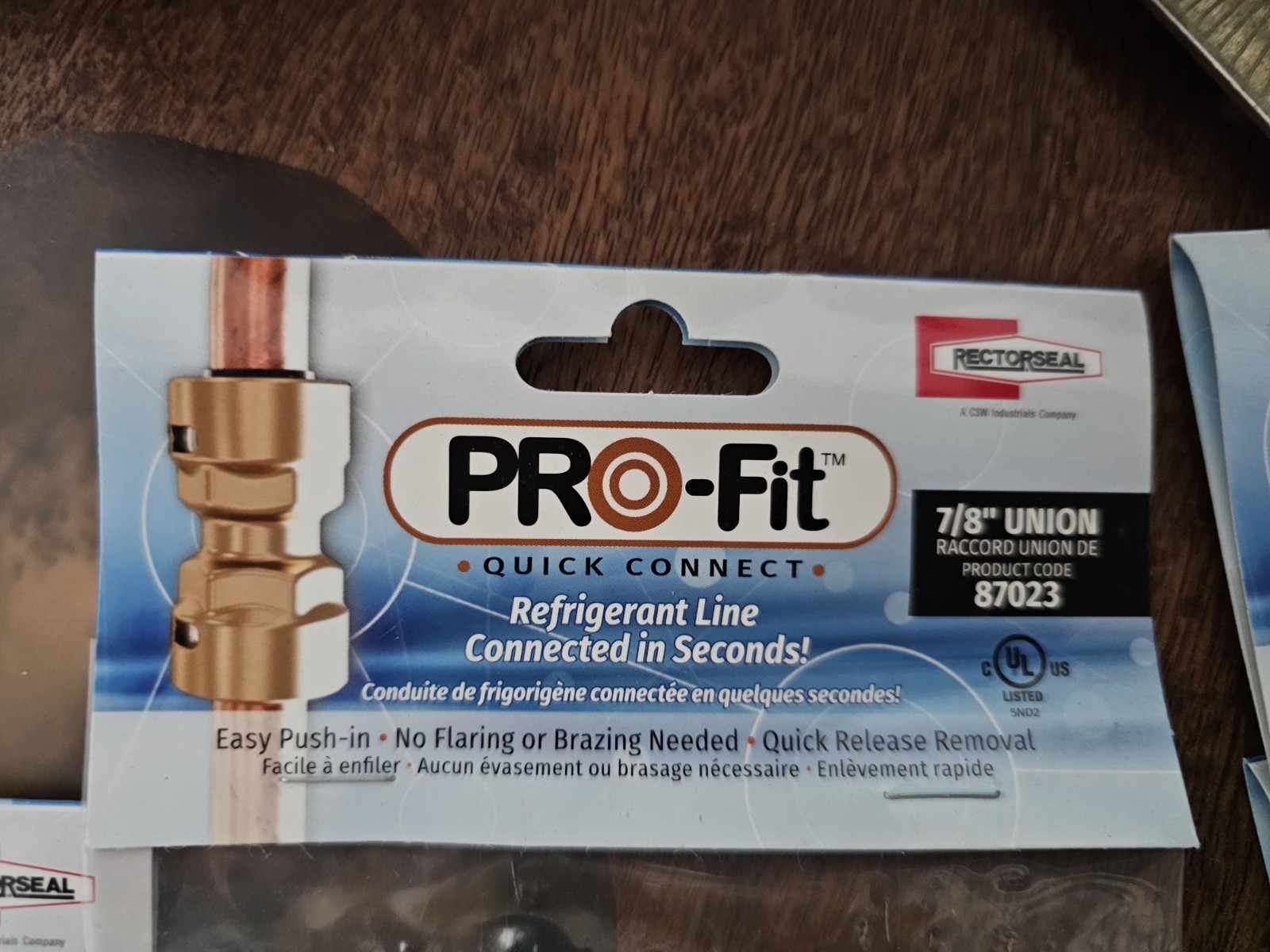 10 Count New Sealed Rectorseal Pro-fit #87023 7/8″Quick Connect Refrigerant Line
