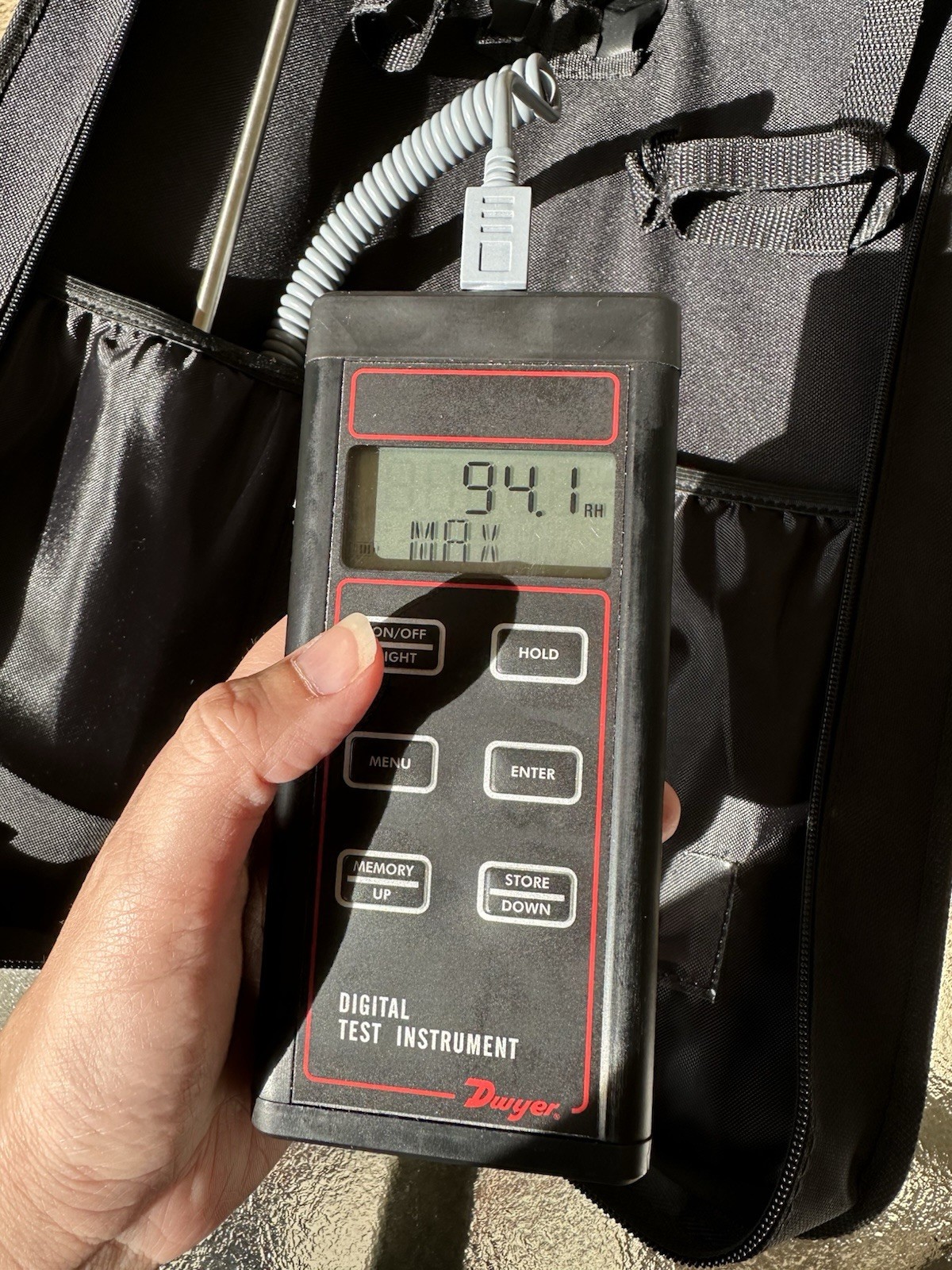 Model-485B Handheld Thermo-Hygrometer – Temp, Humidity, Dew Point Dwyer