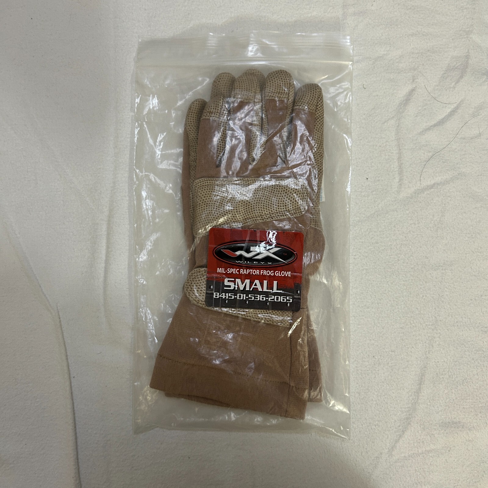 USGI Wiley-X Unissued USMC Coyote Tan Fire Resistant Frog Gloves Size SMALL