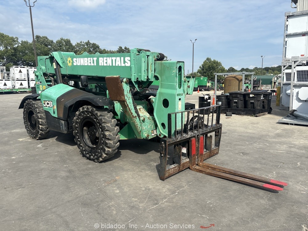 2016 JCB 510-56 56′ 10,000lbs Telescopic Reach Forklift Telehandler bidadoo