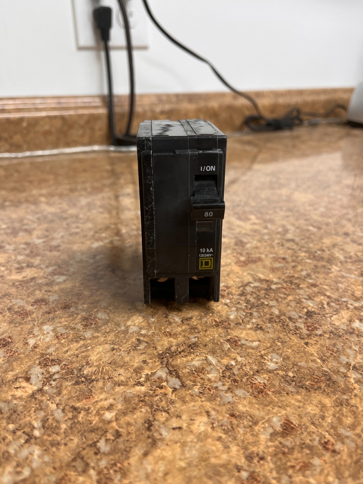 Square D QO240CP Circuit Breaker – 80 A, 2 Pole, 120/240 VAC Snap Lot of 2