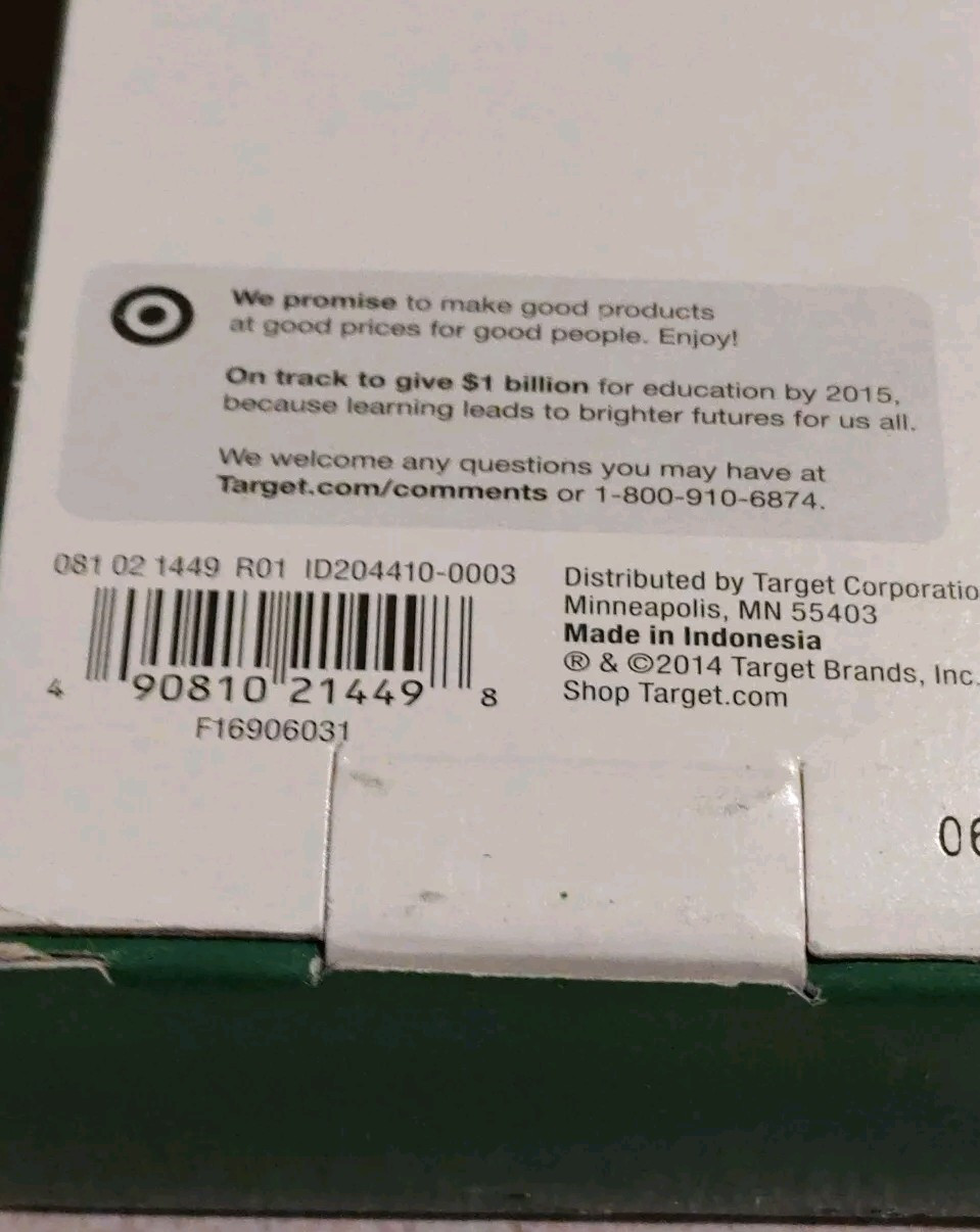 Up+Up Pre-sharpened Wood Pencils #2 HB Pack of 40 Target 2014 Indonesia Worn box