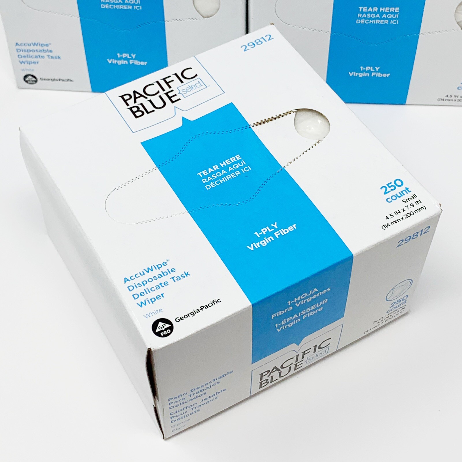 4-Pack Georgia Pacific Blue AccuWipe 4.5″ x 7.9″ Delicate 1,000 Wipers 29812 NEW
